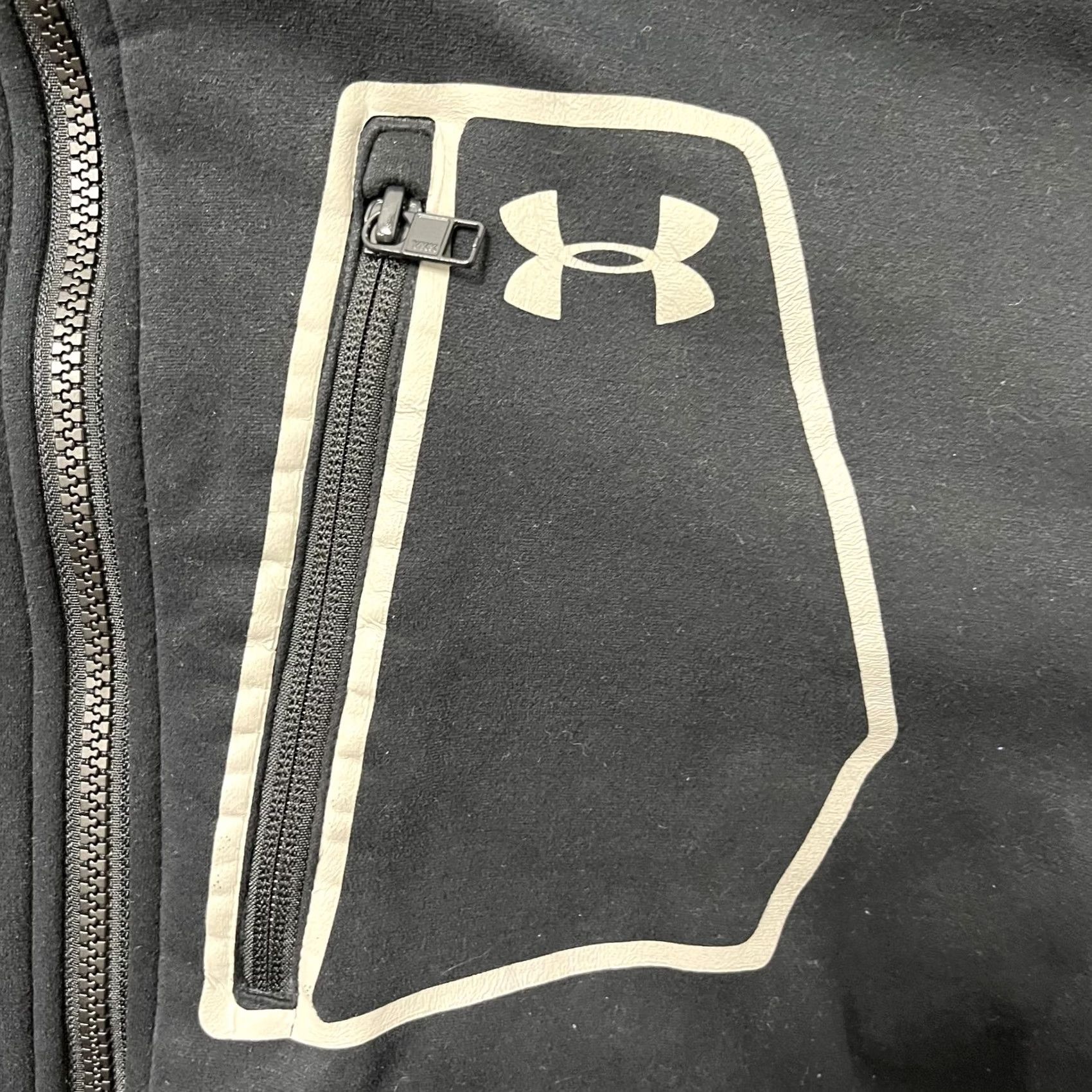 Under Armour Under Armour ColdGear Jacket Mens XL Black Full Zip Softshell Lined Pocketed Size US XL / EU 56 / 4 - 2 Thumbnail