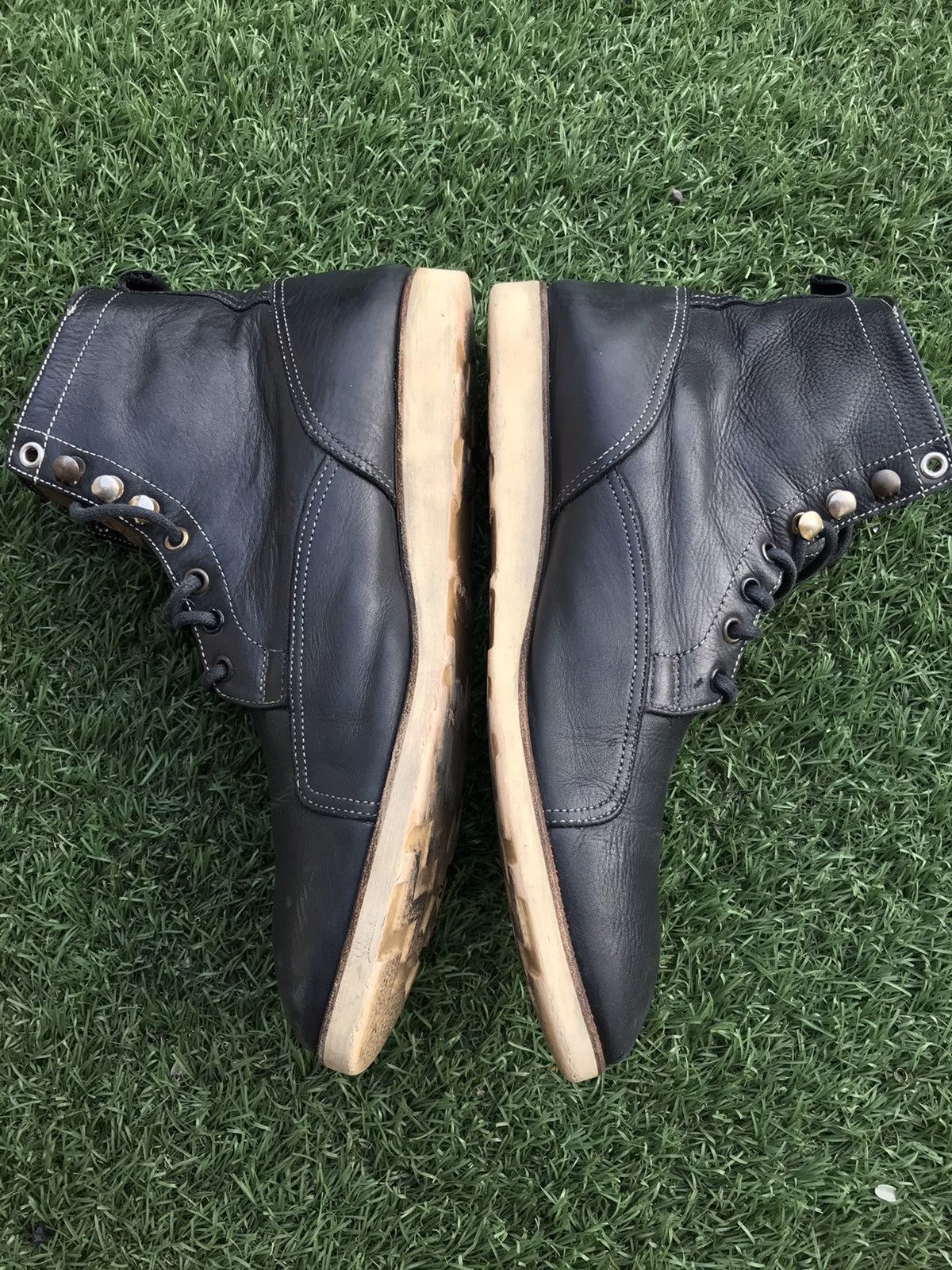 Paul Smith Red Ear × Vibram × Vintage Paul Smith Red Ear Black Leather Boots Size US 8 / EU 41 - 8 Thumbnail