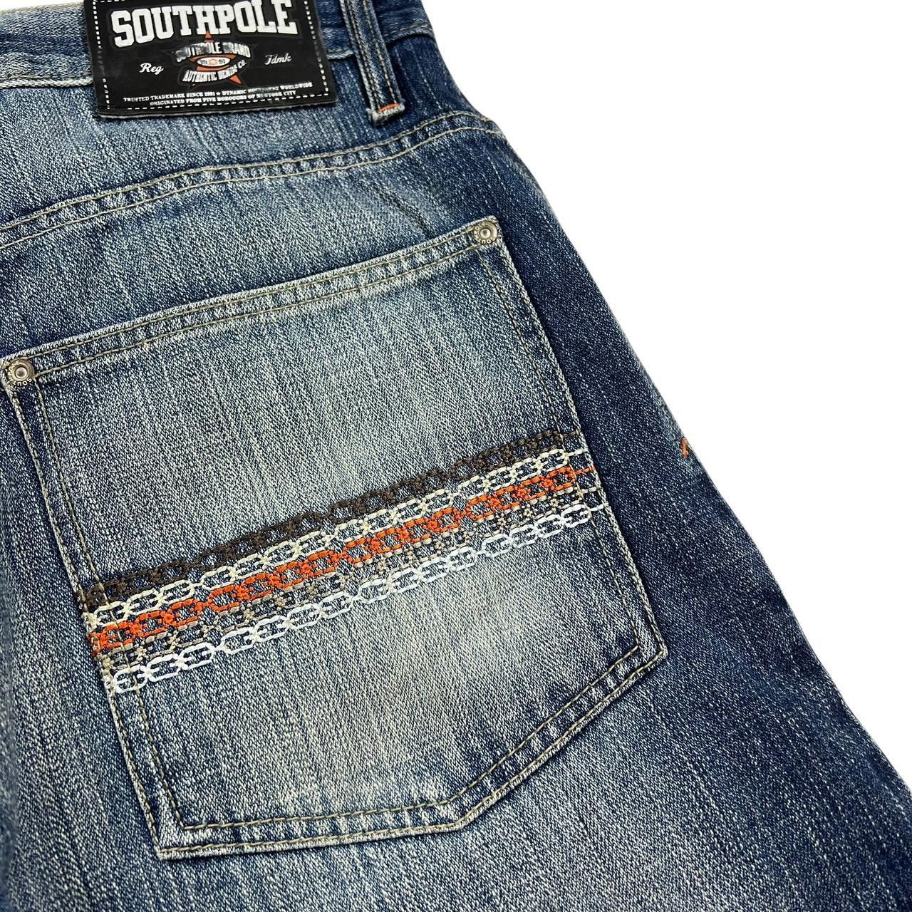 Southpole Vintage Southpole Embroidered Denim Shorts / Jorts Waist 34 Size US 34 / EU 50 - 4 Thumbnail