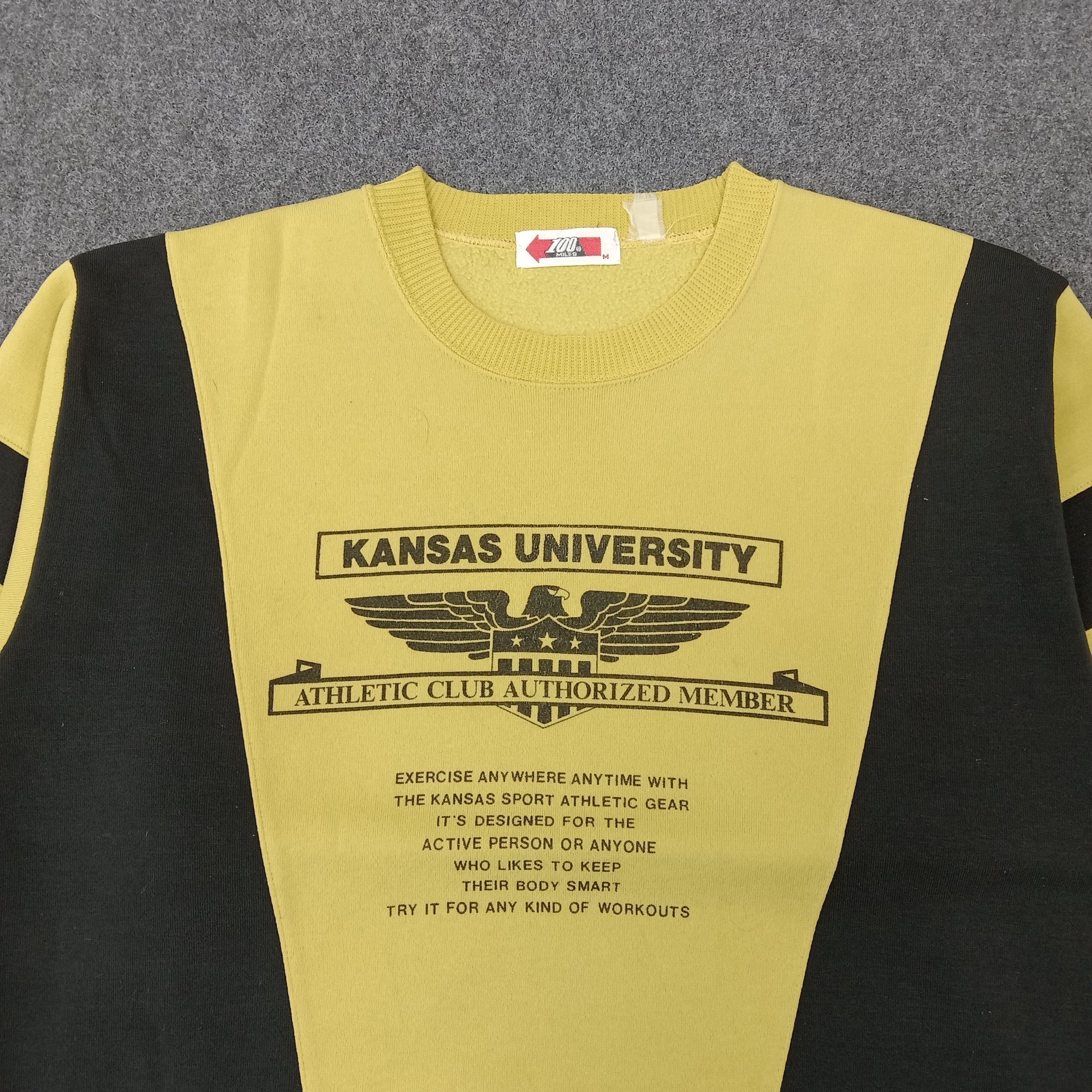 Vintage University of Kansas American Sweatshirt C266N4 Size US M / EU 48-50 / 2 - 2 Thumbnail