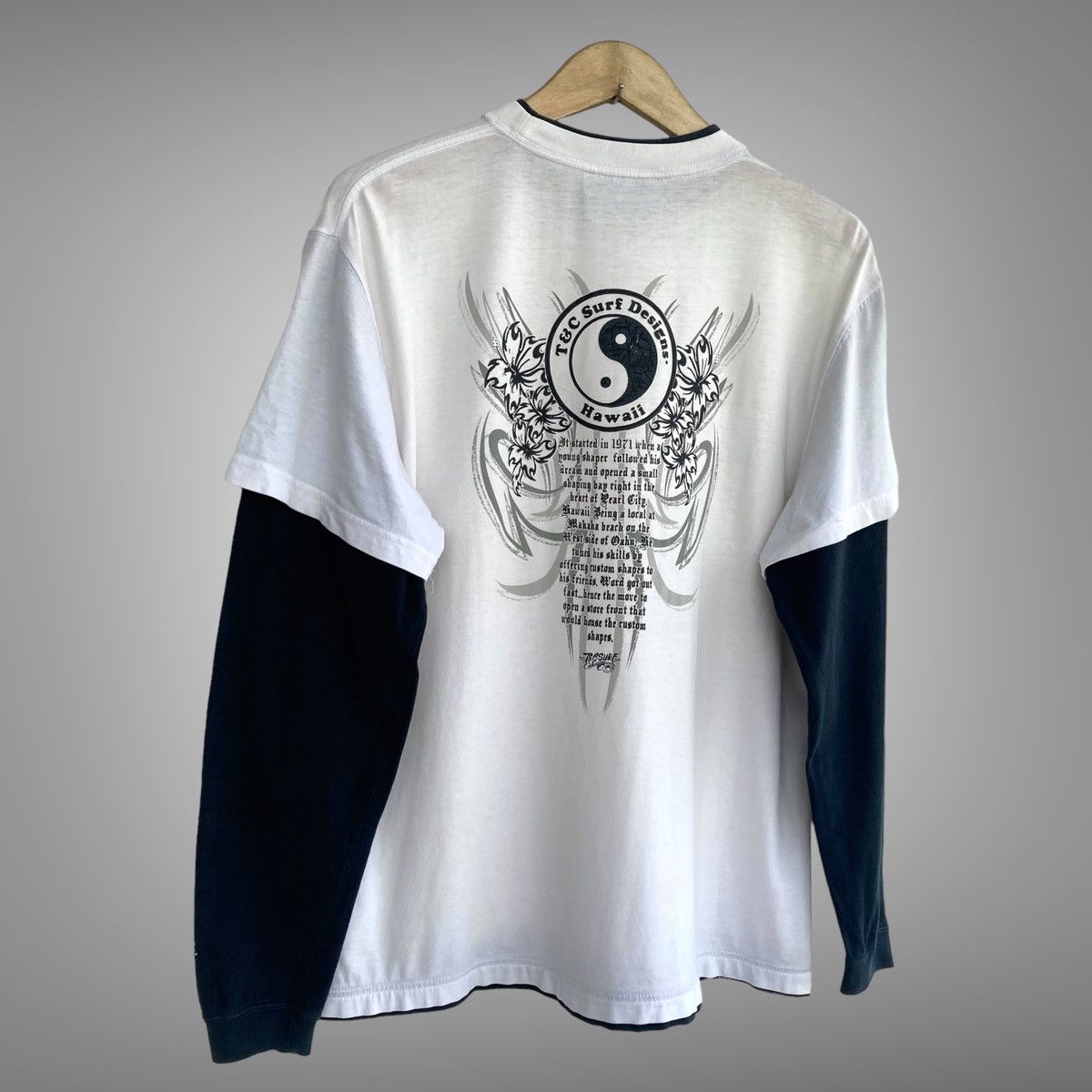 If Six Was Nine × Japanese Brand × Le Grande Bleu (L.G.B.) Double Layer Tribal T&C Surf Longsleeve Size US L / EU 52-54 / 3 - 3 Thumbnail