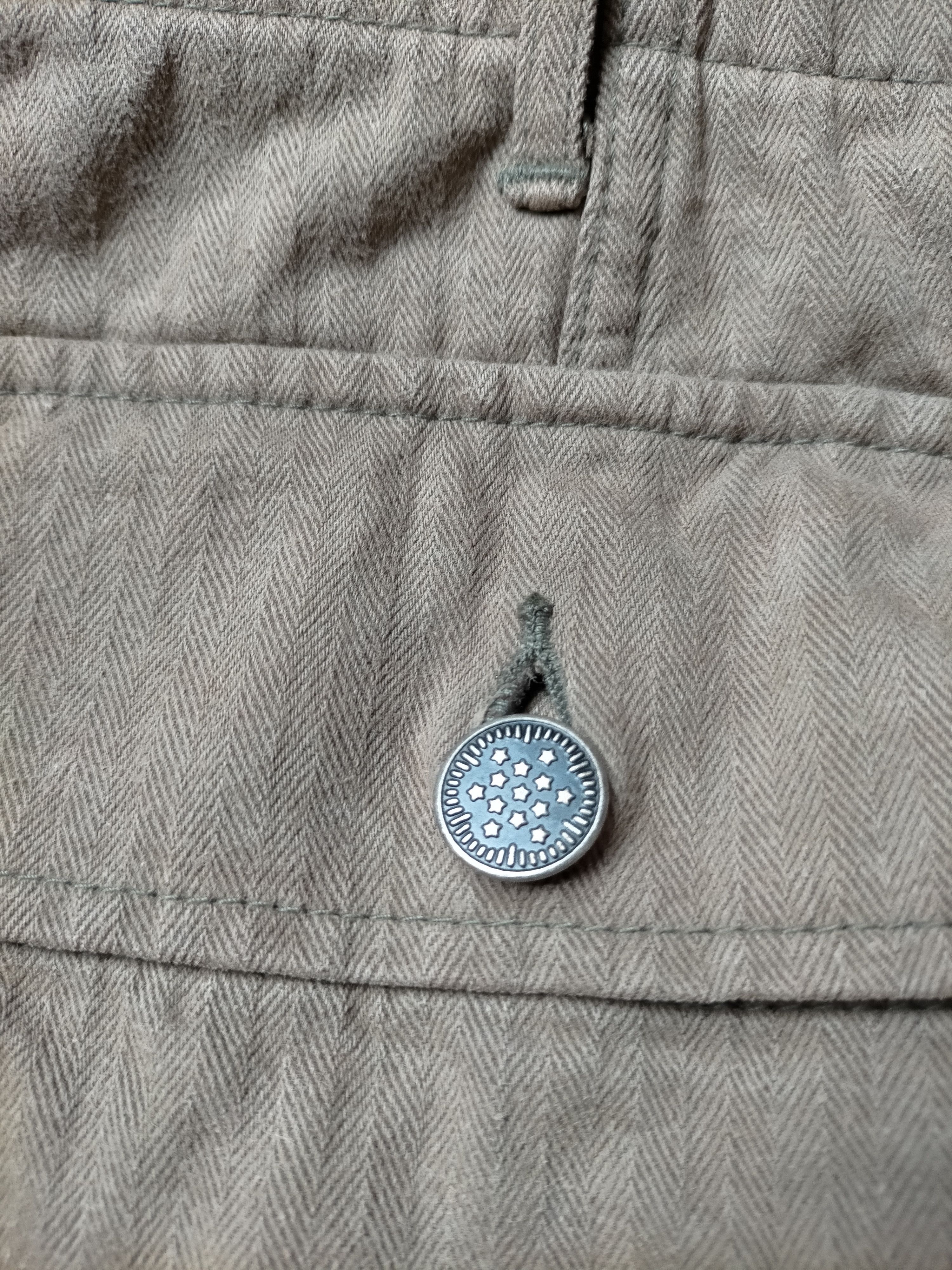 Japanese Brand × Vintage WW2 Army Green 13 Star HBT Trouser Pants Size US 28 / EU 44 - 14 Thumbnail