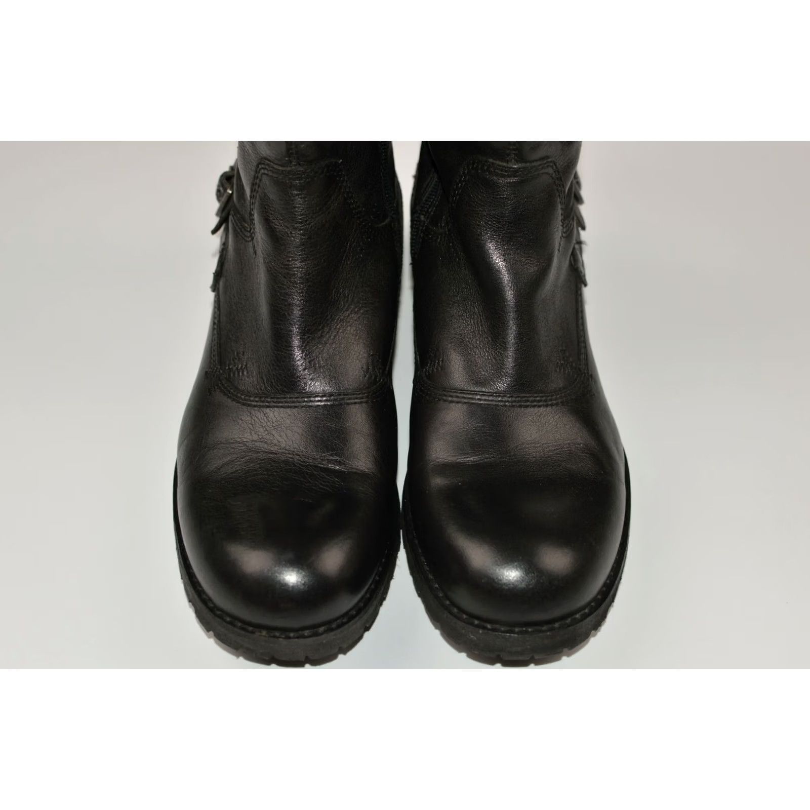 Replay Womens Replay RP1051 Biker Motorcycle High Boots US 10 / EUR 41 Leather Black Boots Women Size US 11 / IT 41 - 2 Thumbnail