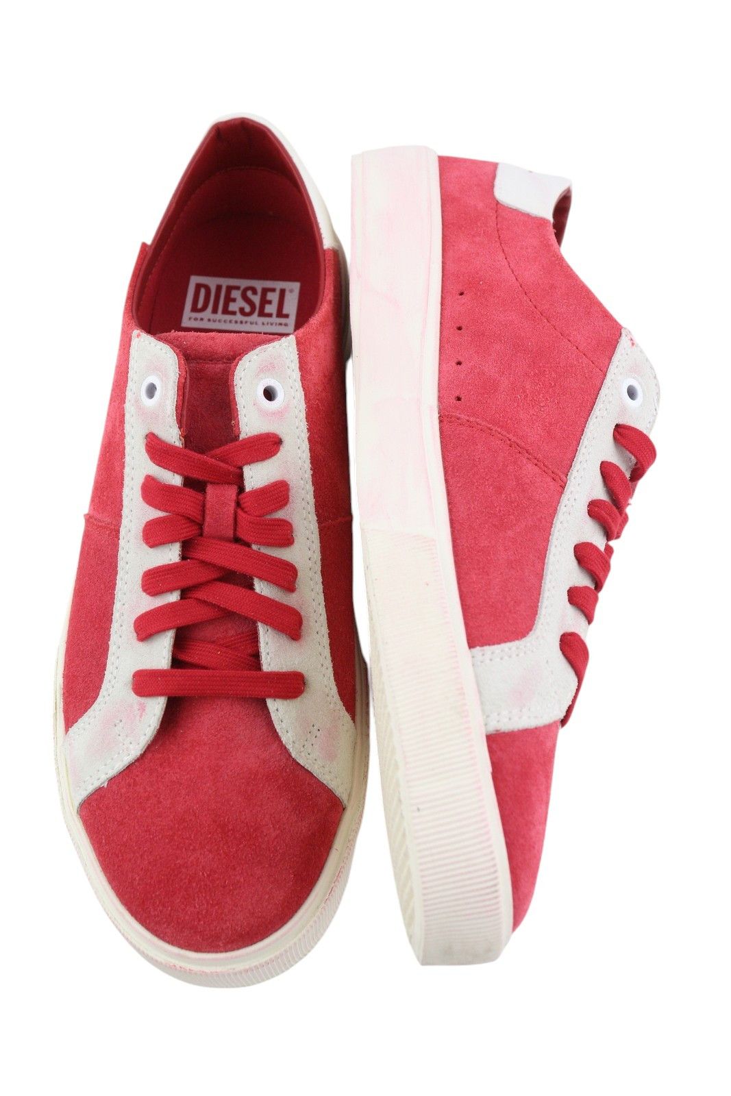 Diesel S-MYDORI LC EU44 Red Suede Leather 41525 Size US 11 / EU 44 - 4 Thumbnail