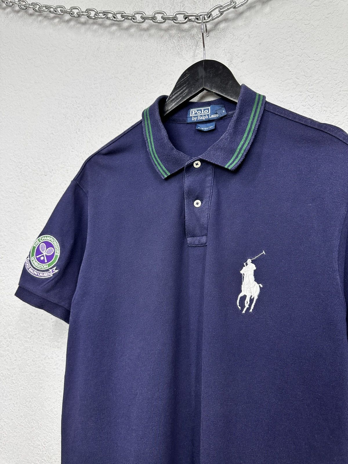 Polo Ralph Lauren Vintage Polo Wimbledon T-Shirt Polo Ralph Lauren Custom Fit Size US L / EU 52-54 / 3 - 2 Thumbnail
