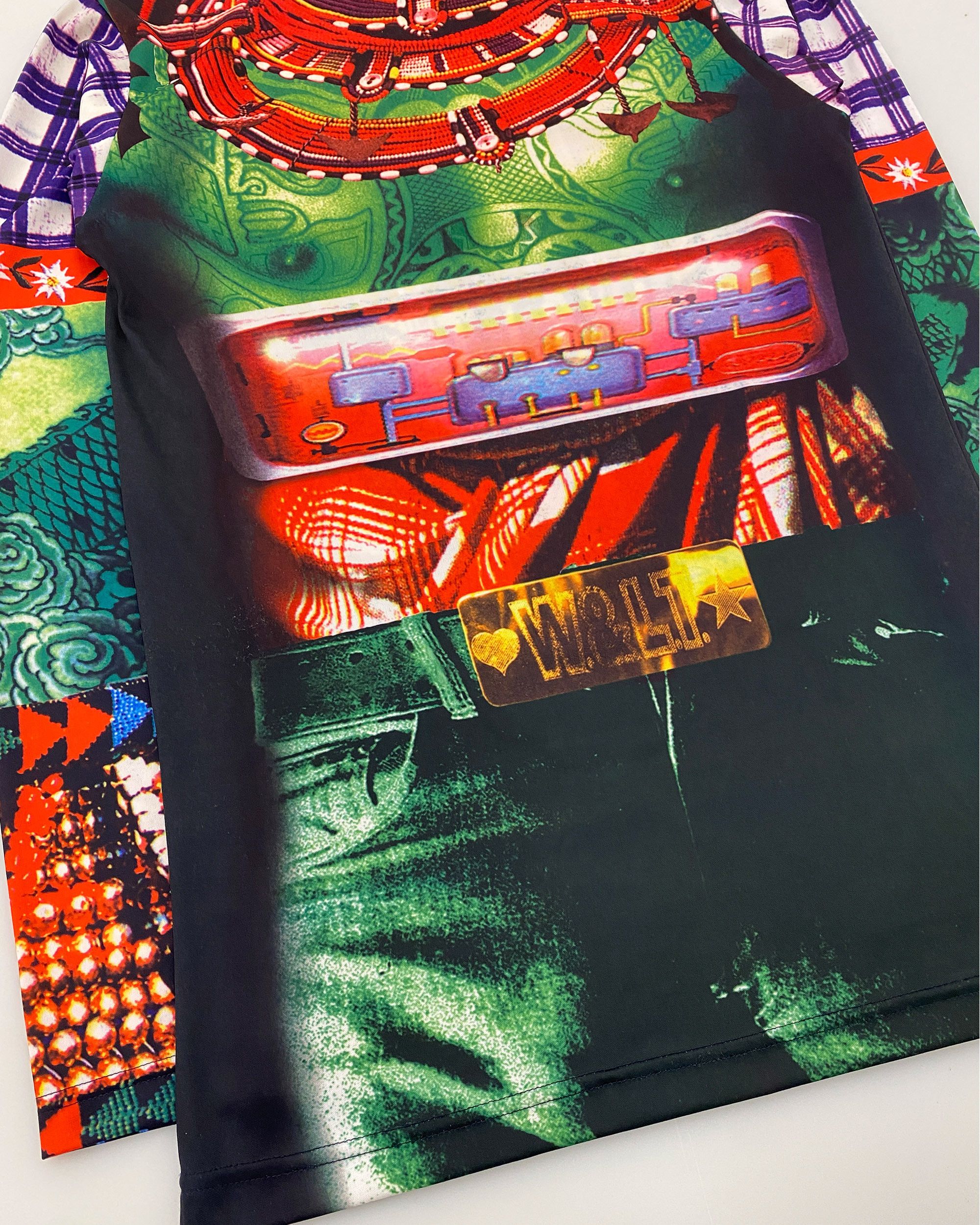 W&LT × Walter Van Beirendonck SS1996 All Over Print Stretch Longsleeve T-Shirt Size US L / EU 52-54 / 3 - 6 Thumbnail