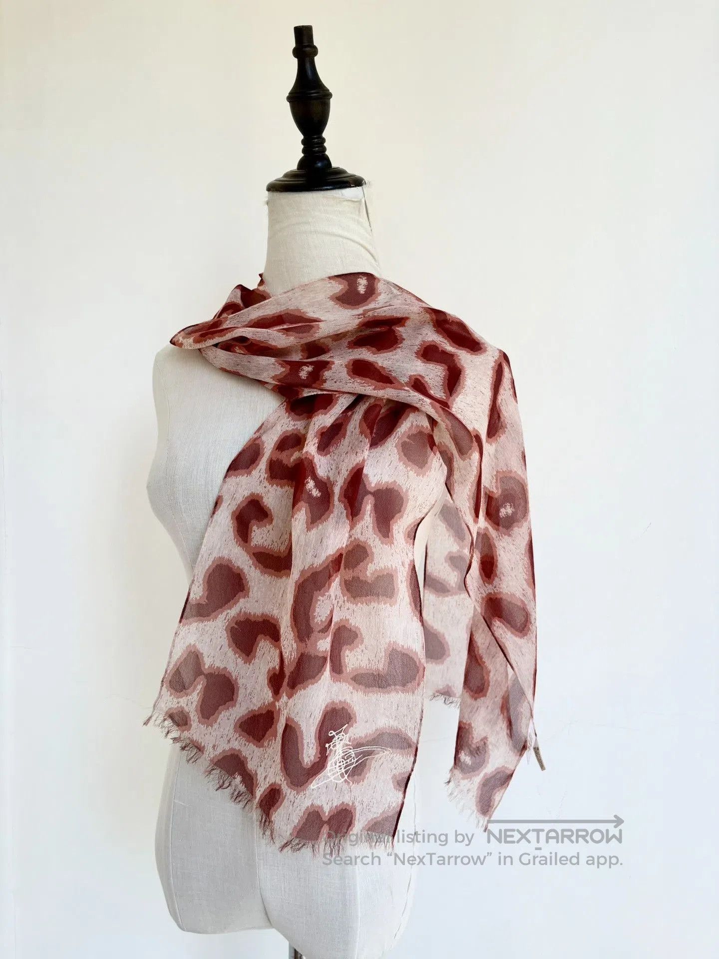 Vivienne Westwood Vivienne Westwood Vintage Orange Leopard Silk Scarf. Size ONE SIZE - 6 Thumbnail
