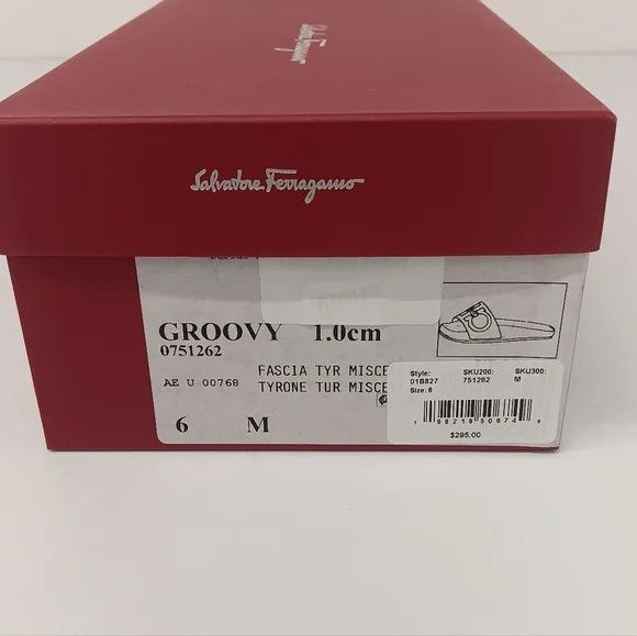 Salvatore Ferragamo Salvatore Ferragamo Groovy Dual Gancini Slides - Size 6 Size US 6 / IT 36 - 11 Thumbnail