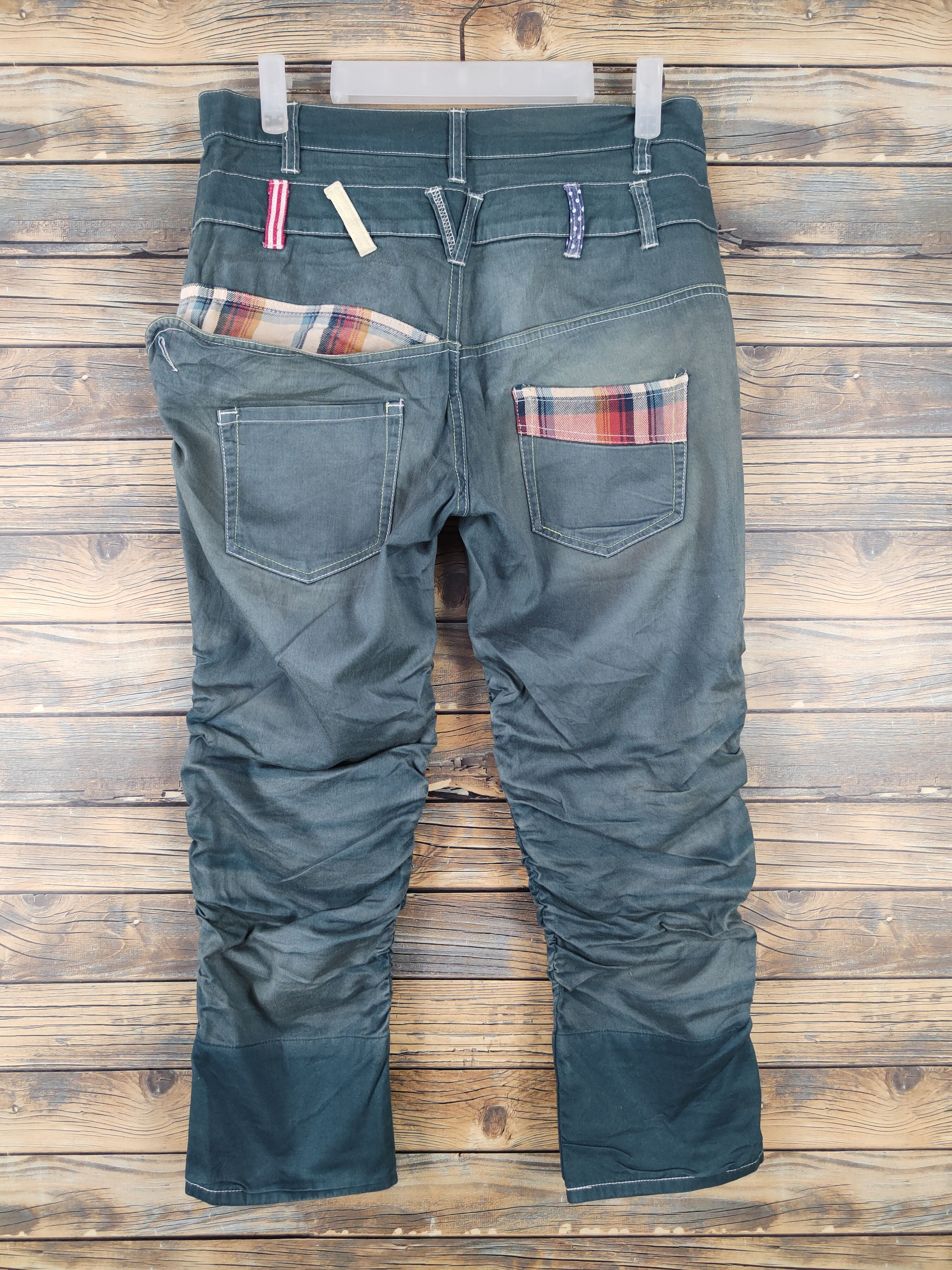 Japanese Brand Japan double waist Faded Multipocket Casual Pants #W1784 Size US 29 - 7 Thumbnail