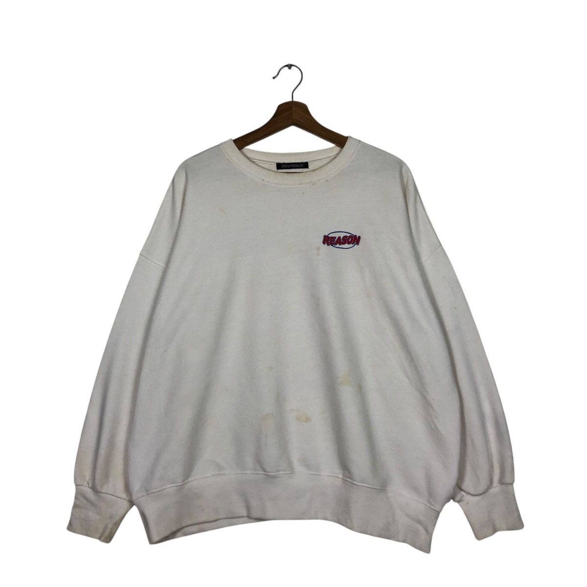 Japanese Brand 📌Vintage Sweatshirt Streetwear Style Reason Spell Out Size US M / EU 48-50 / 2 - 3 Thumbnail