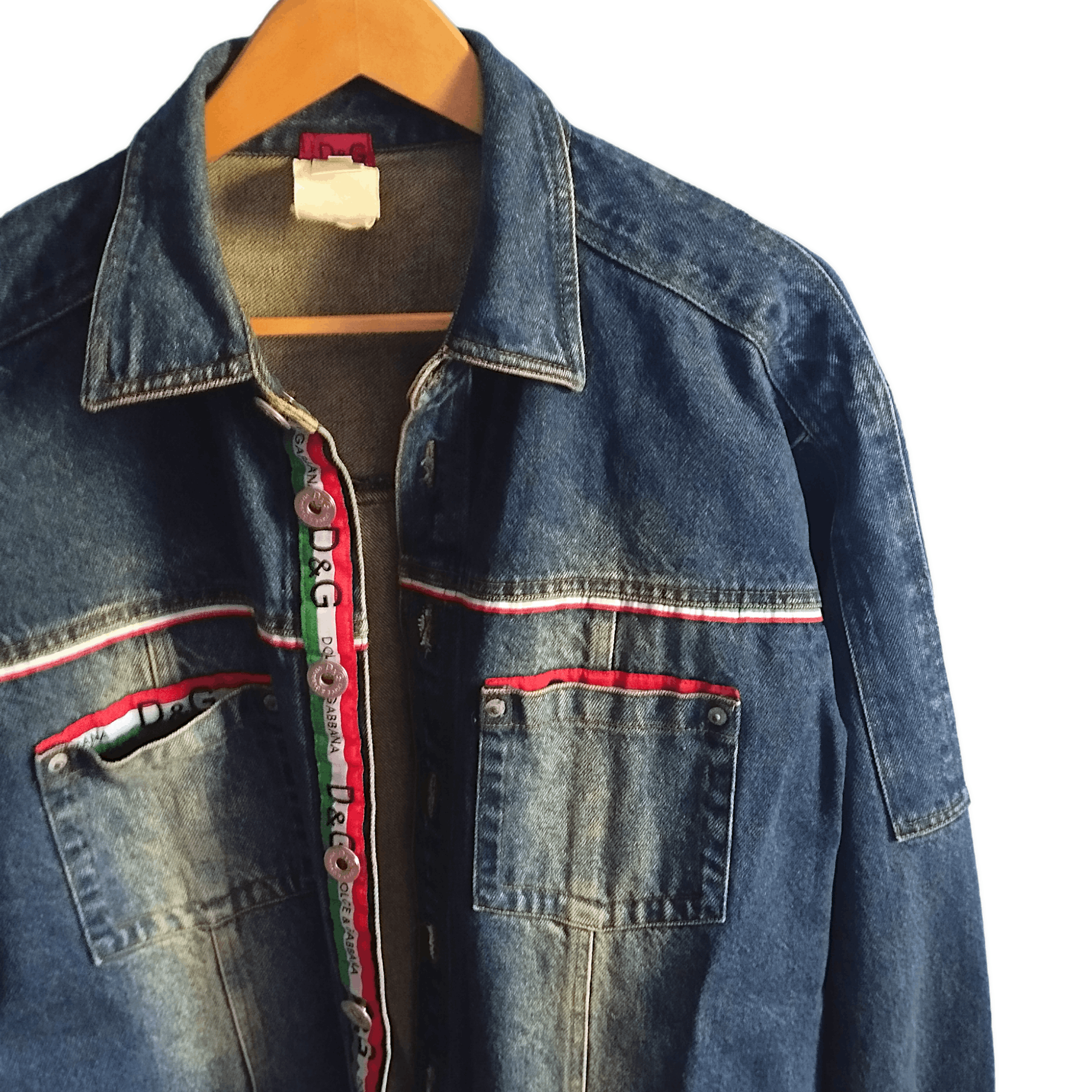 Dolce & Gabbana × Vintage VINTAGE DENIM JACKET D&G Size US XL / EU 56 / 4 - 2 Thumbnail