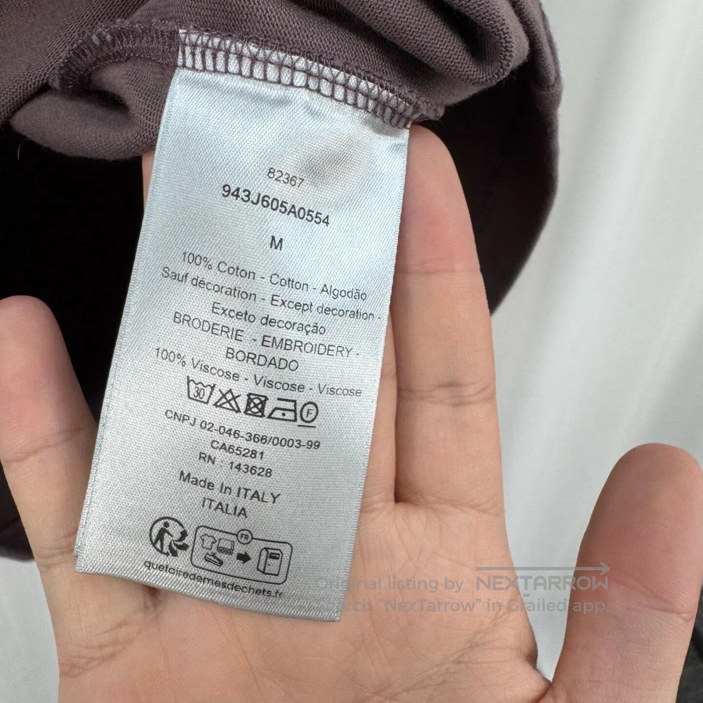 Dior Dior New Arrival Purple Sweet Potato Color CD Embroidered Size US M / EU 48-50 / 2 - 6 Thumbnail