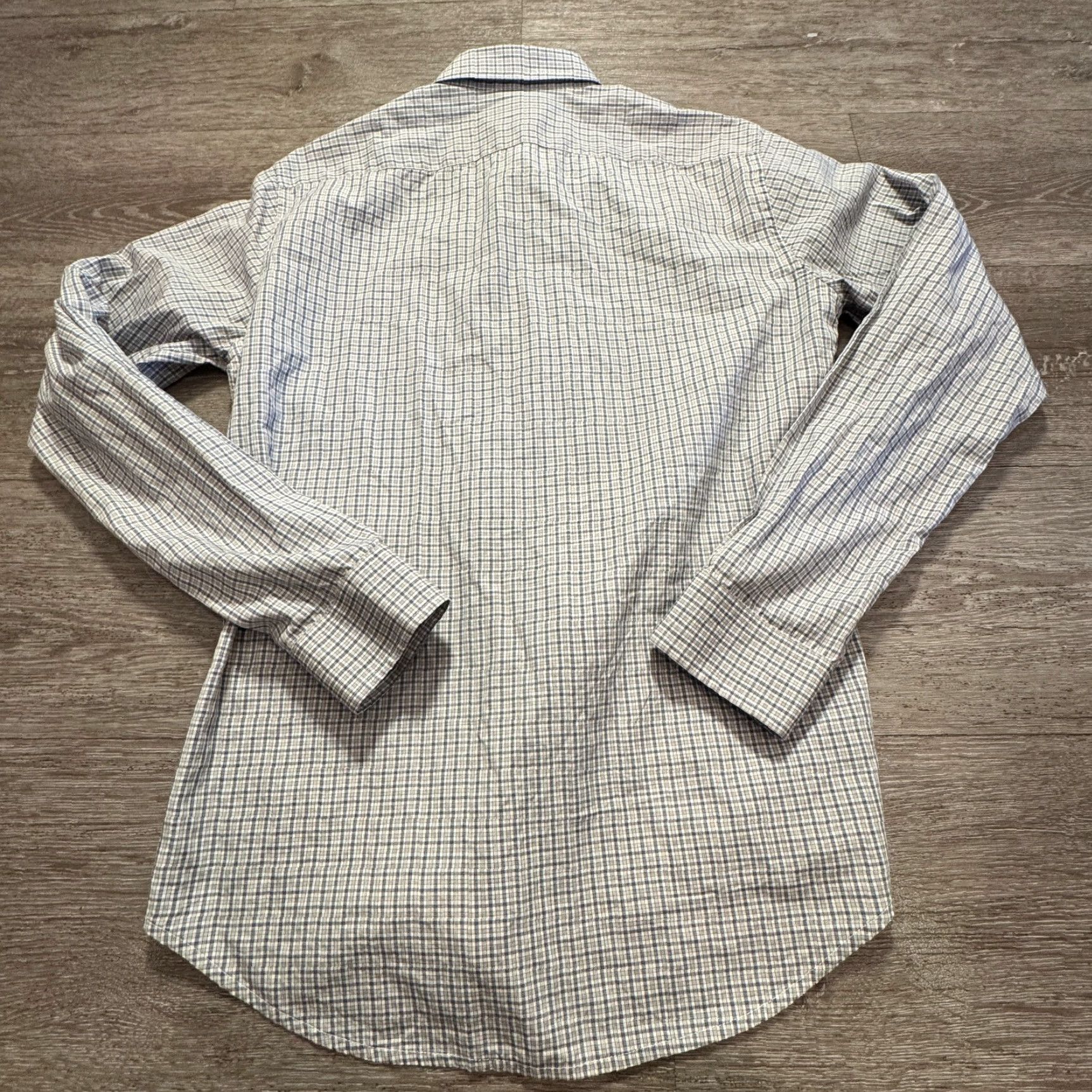 Theory Theory Shirt Mens Small Gray Plaid Cotton Preppy Button-Up Size US S / EU 44-46 / 1 - 5 Thumbnail