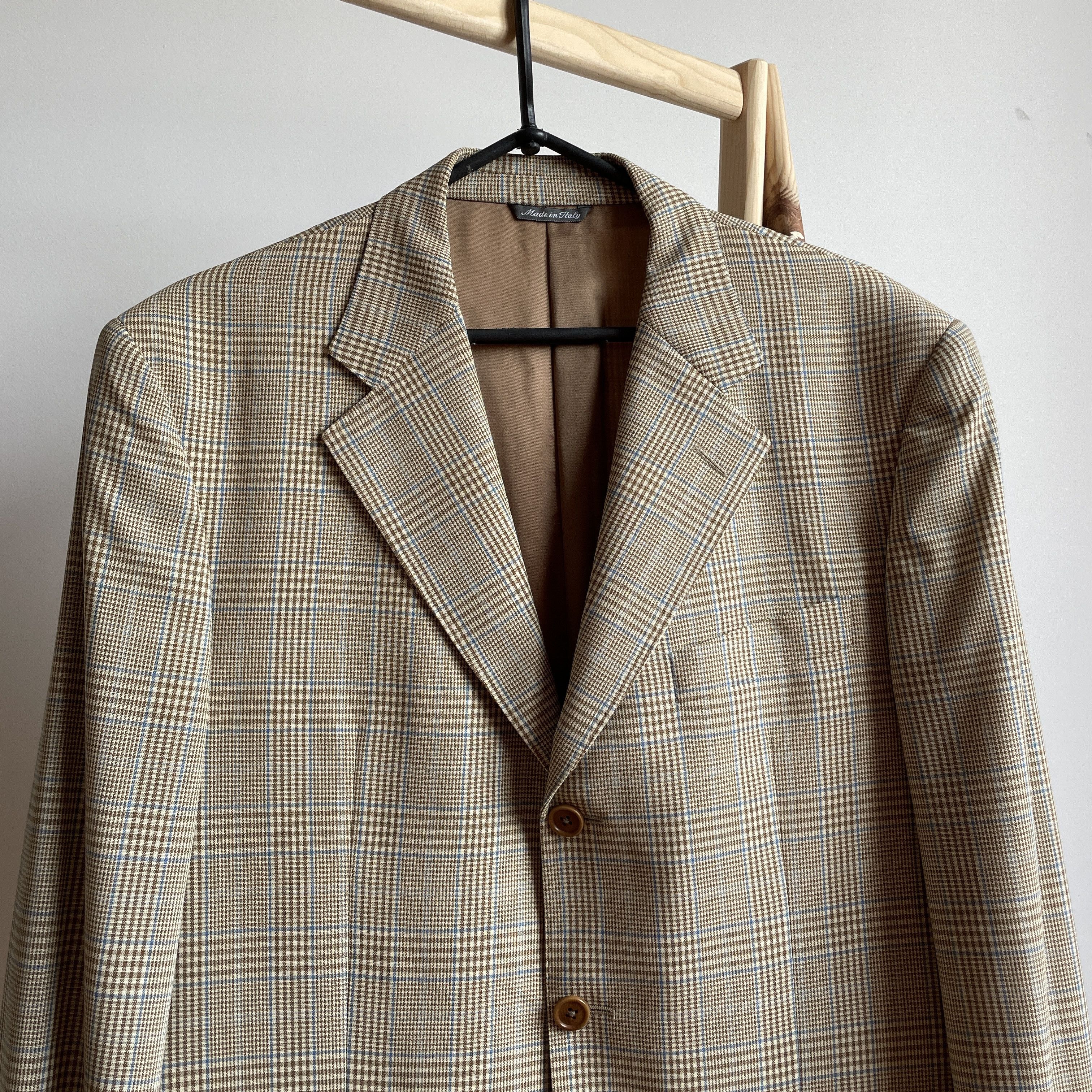Tombolini Tombolini Loro Piana Fabric Plaid Wool Blazer Size EUR 50R Size 40R - 4 Thumbnail