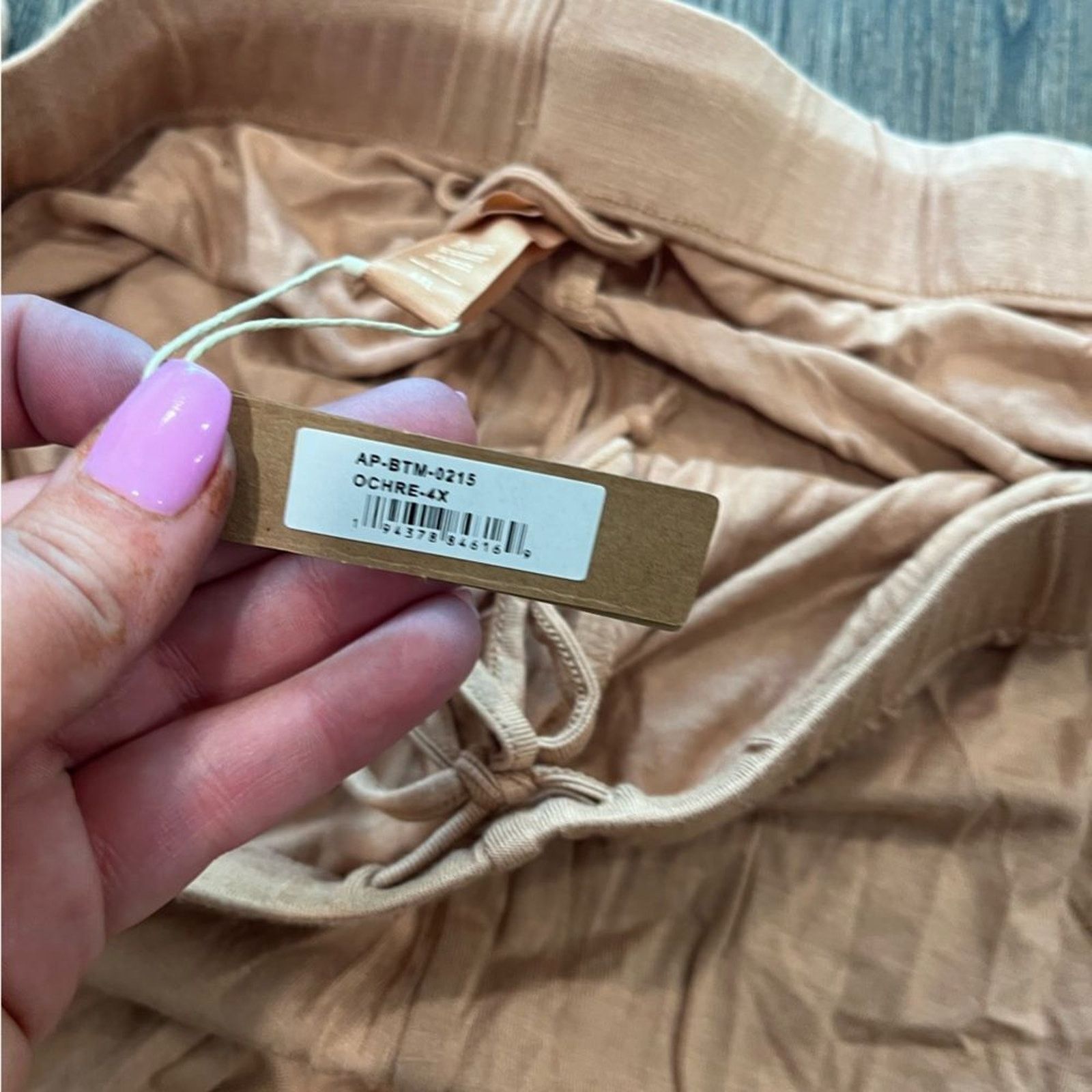 SKIMS NWT Skims Velour Track Pants Wide Leg Ochre Size 4X Size 42" / US 20 - 5 Thumbnail