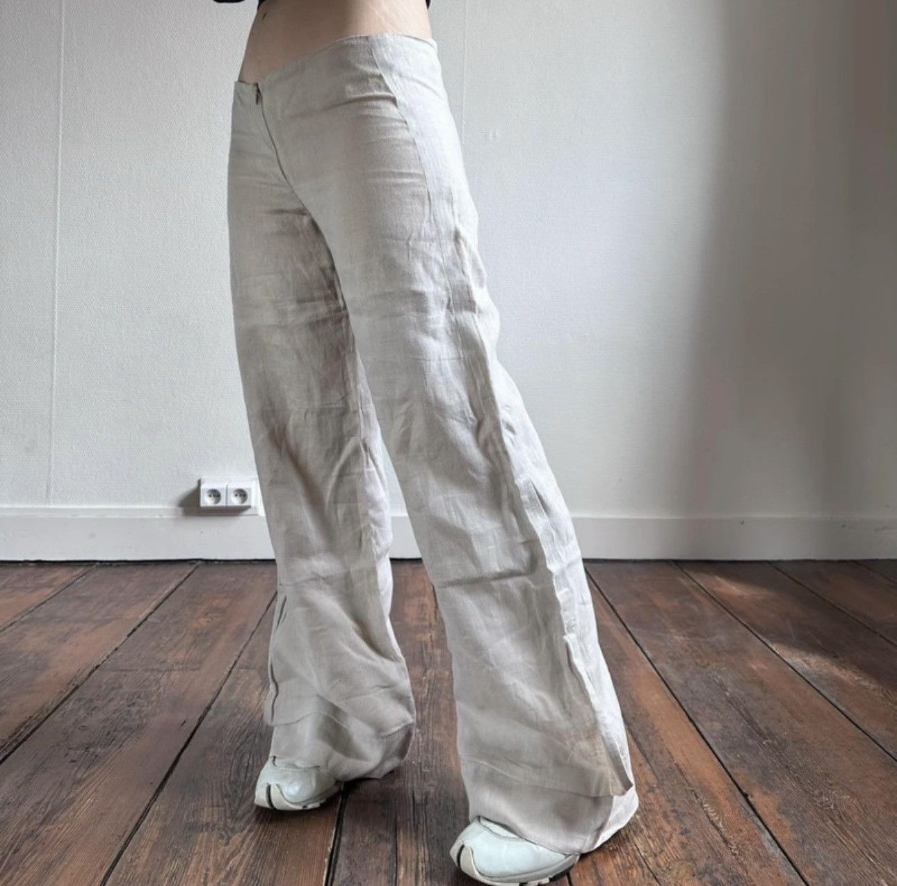 Cop Copine Cop Copine linen wide cargo pants gorpcore Size 29" - 1 Thumbnail