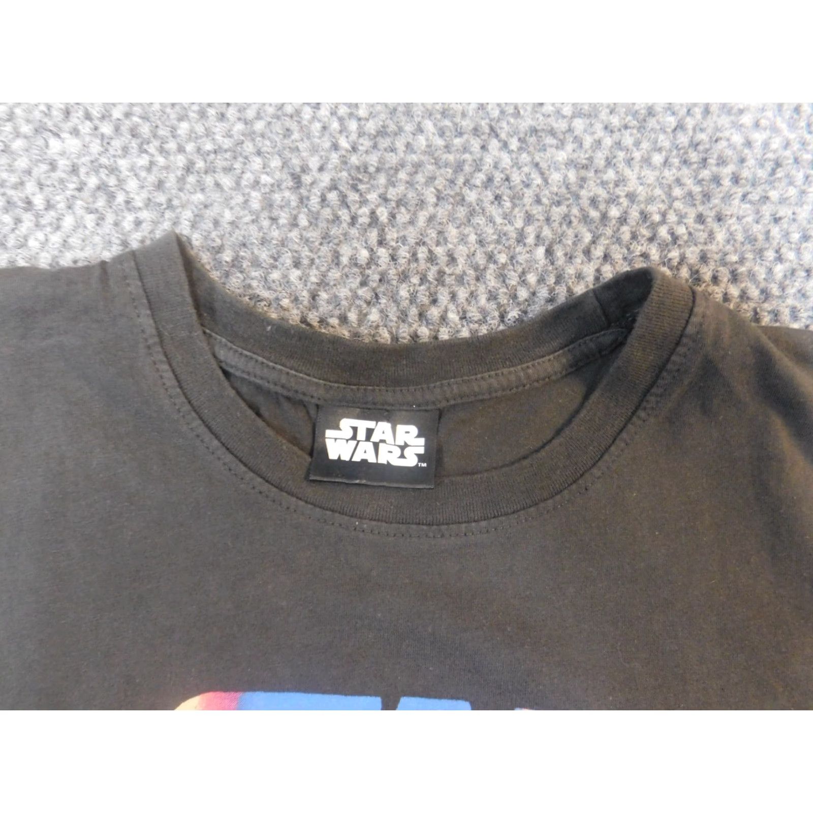 Star Wars Star Wars Womens Shirt XS Gray Crew Neck Pullover T-Shirt Casual Cotton Rayon Stars Regular Short Sleeve Button Vintage No Size XS / US 0-2 / IT 36-38 - 4 Thumbnail