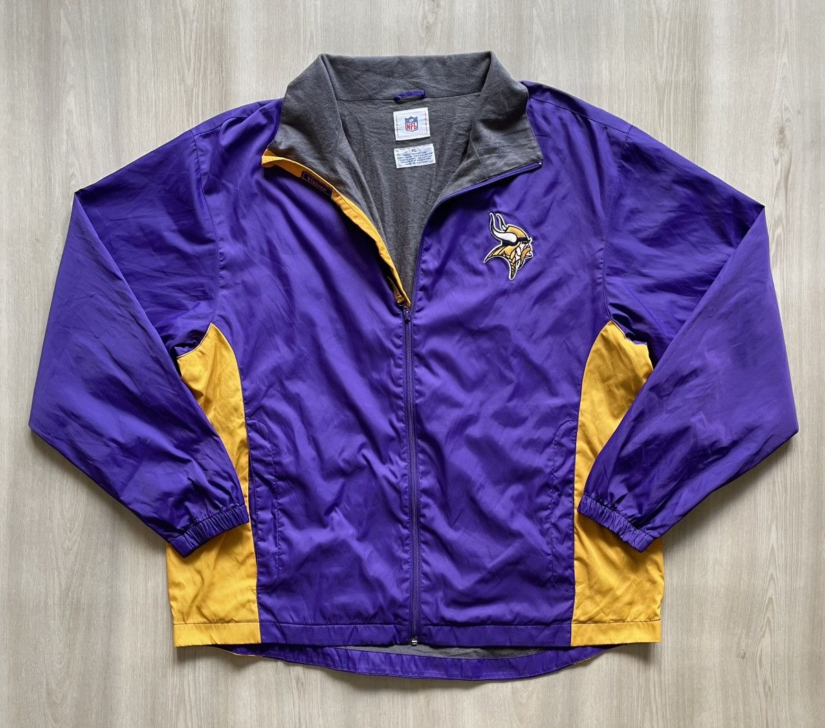 NFL Vintage NFL Minnesota Vikings Football Lined Jacket Sz XL Size US XL / EU 56 / 4 - 1 Thumbnail