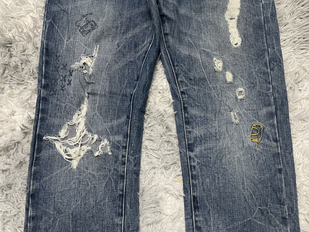 American Eagle Outfitters 2000s AMERICAN EAGLES OUTFITTER RARE DISTRESSED DENIM Size US 33 - 5 Thumbnail