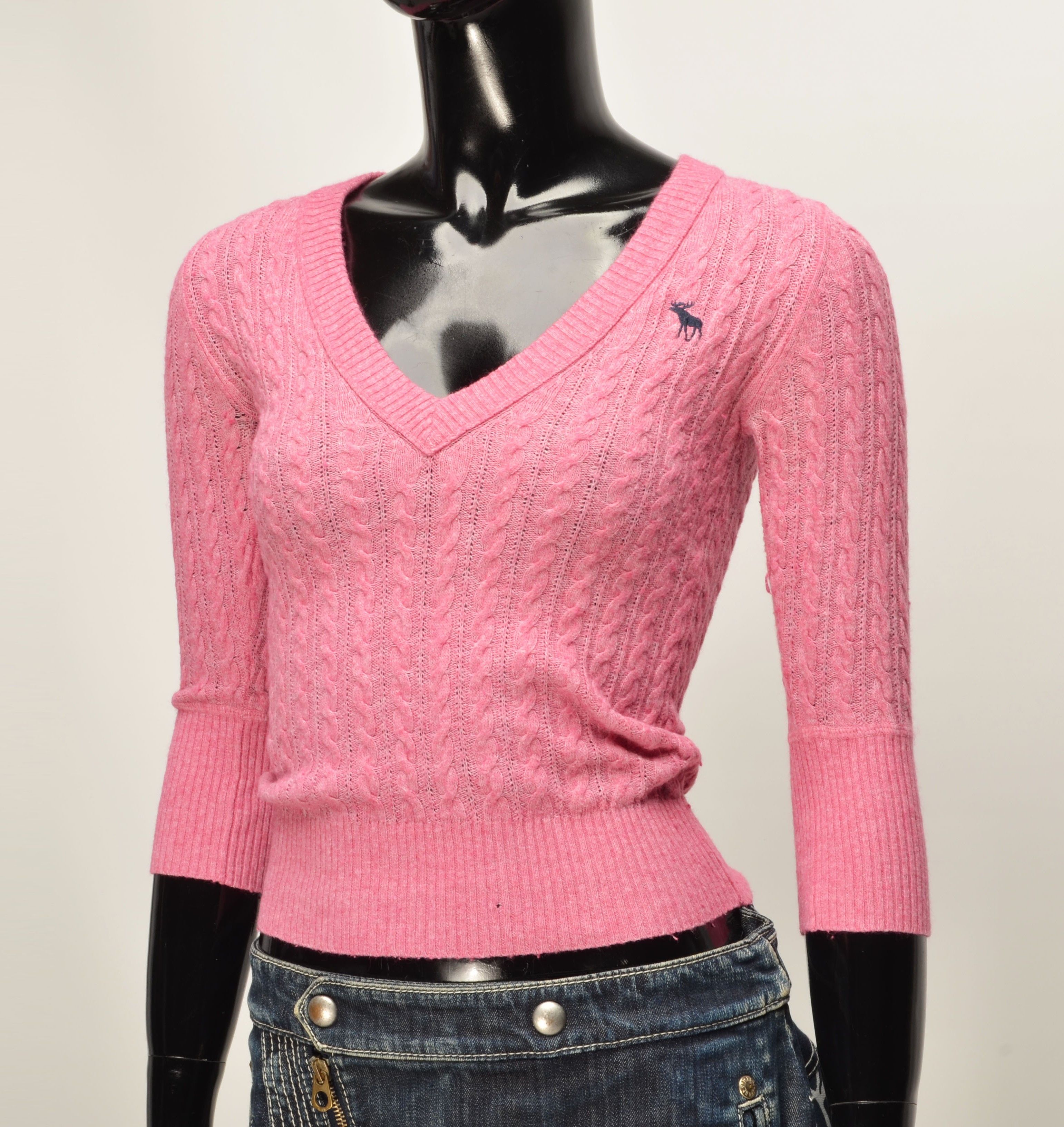 Abercrombie & Fitch Abercrombie & Fitch Y2K Angora Rabbit Blend Babydoll Jumper Size S / US 4 / IT 40 - 2 Thumbnail