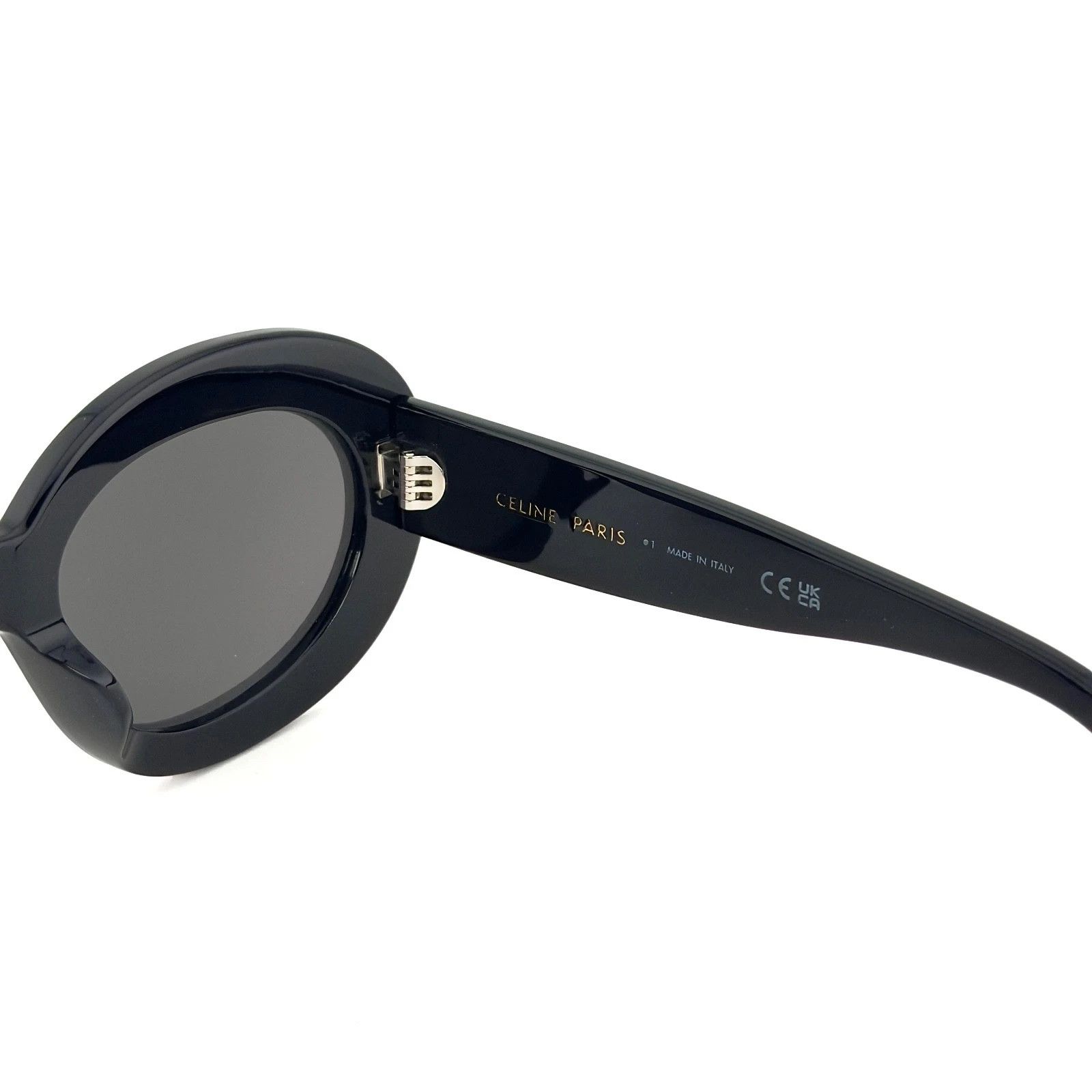 Celine CELINE CL40312U 40312 TRIOMPHE Paris Black Sunglass 01A Size ONE SIZE - 7 Thumbnail