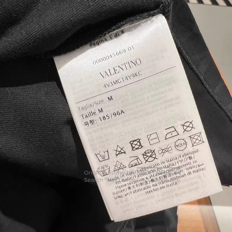 Valentino Valentino Black presbyopia logo loose T-shirt Size US M / EU 48-50 / 2 - 4 Thumbnail