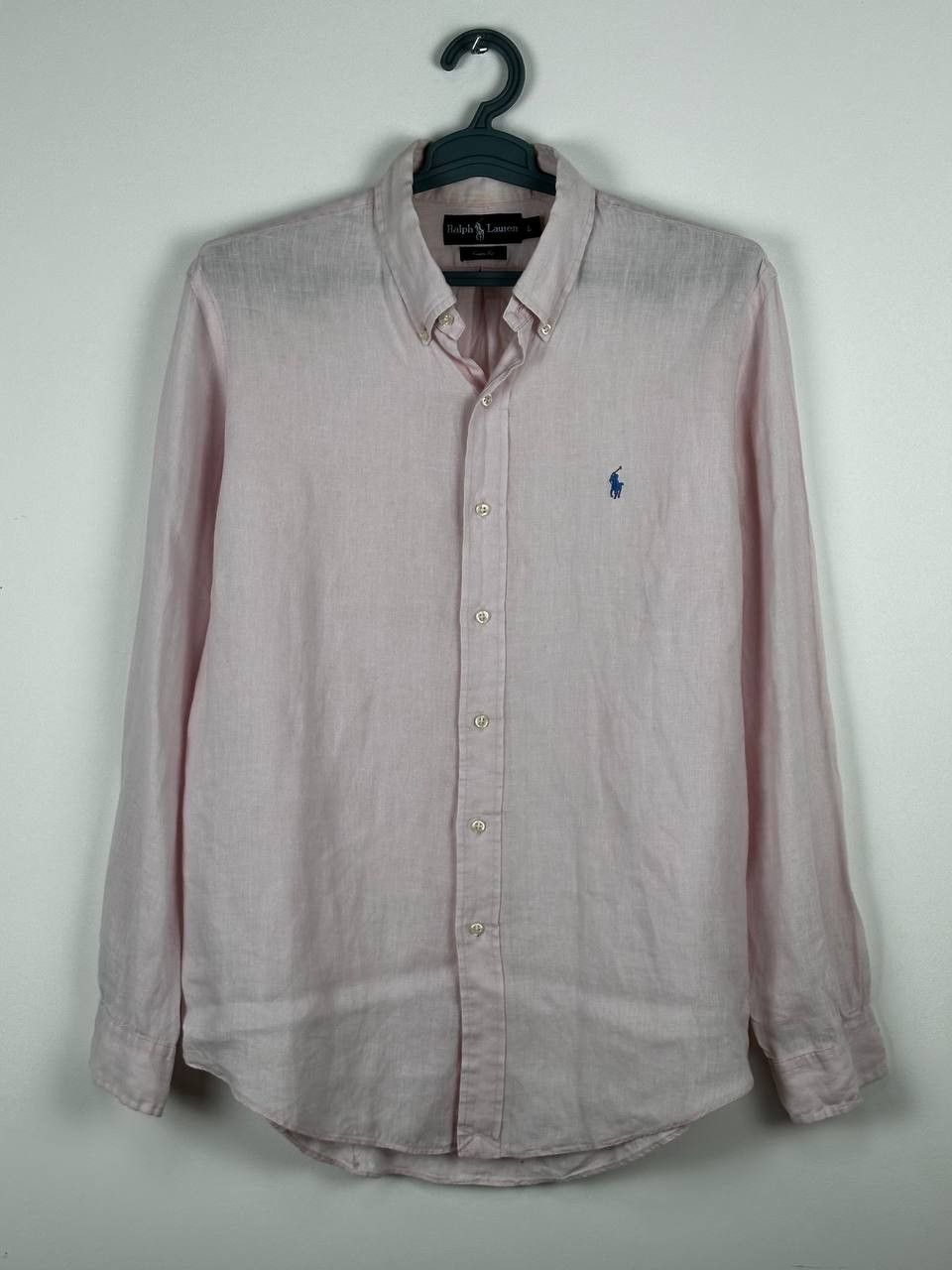 Polo Ralph Lauren Polo Ralph Lauren Light Pink Men's Fit Linen Shirt Size US L / EU 52-54 / 3 - 3 Thumbnail