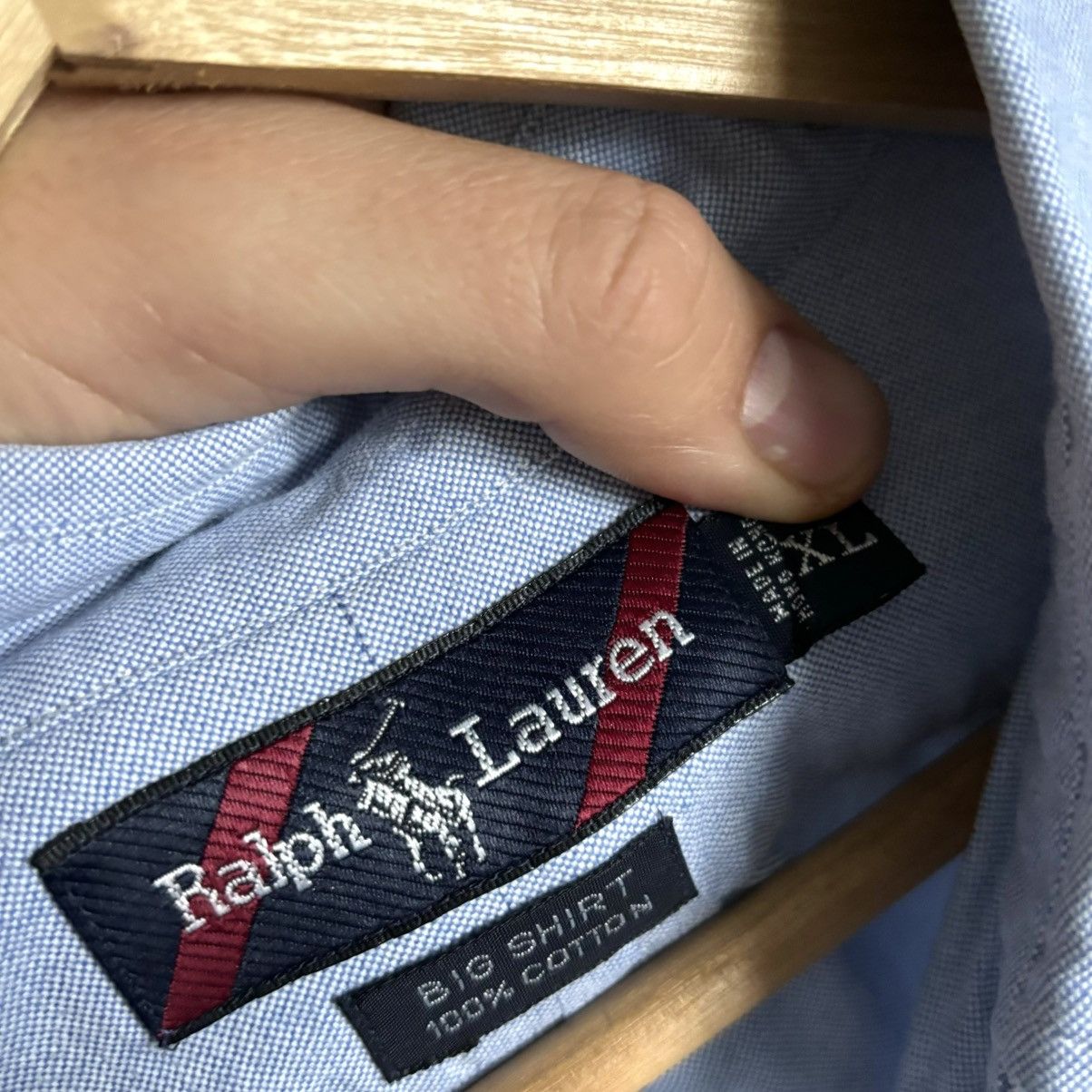 Polo Ralph Lauren Polo Ralph Lauren big shirt cotton blue vintage rare Size US XL / EU 56 / 4 - 5 Thumbnail