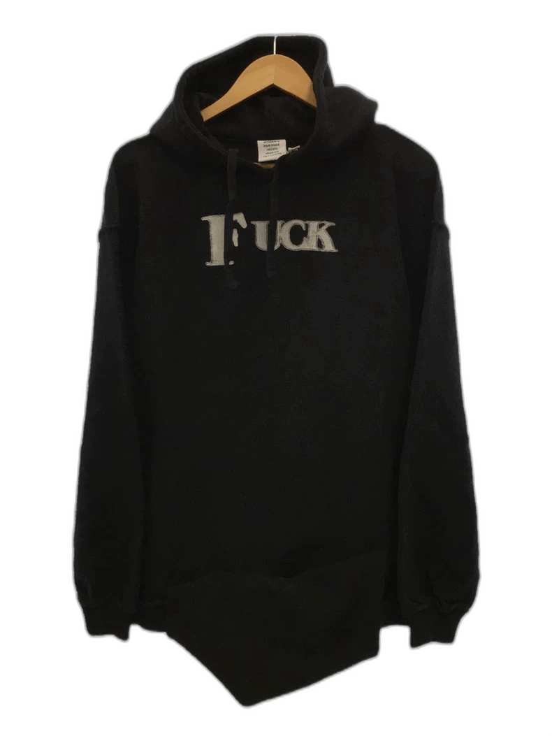 Vetements black fuck embroidery sweatshirt Size US XXS / EU 40 - 1 Thumbnail