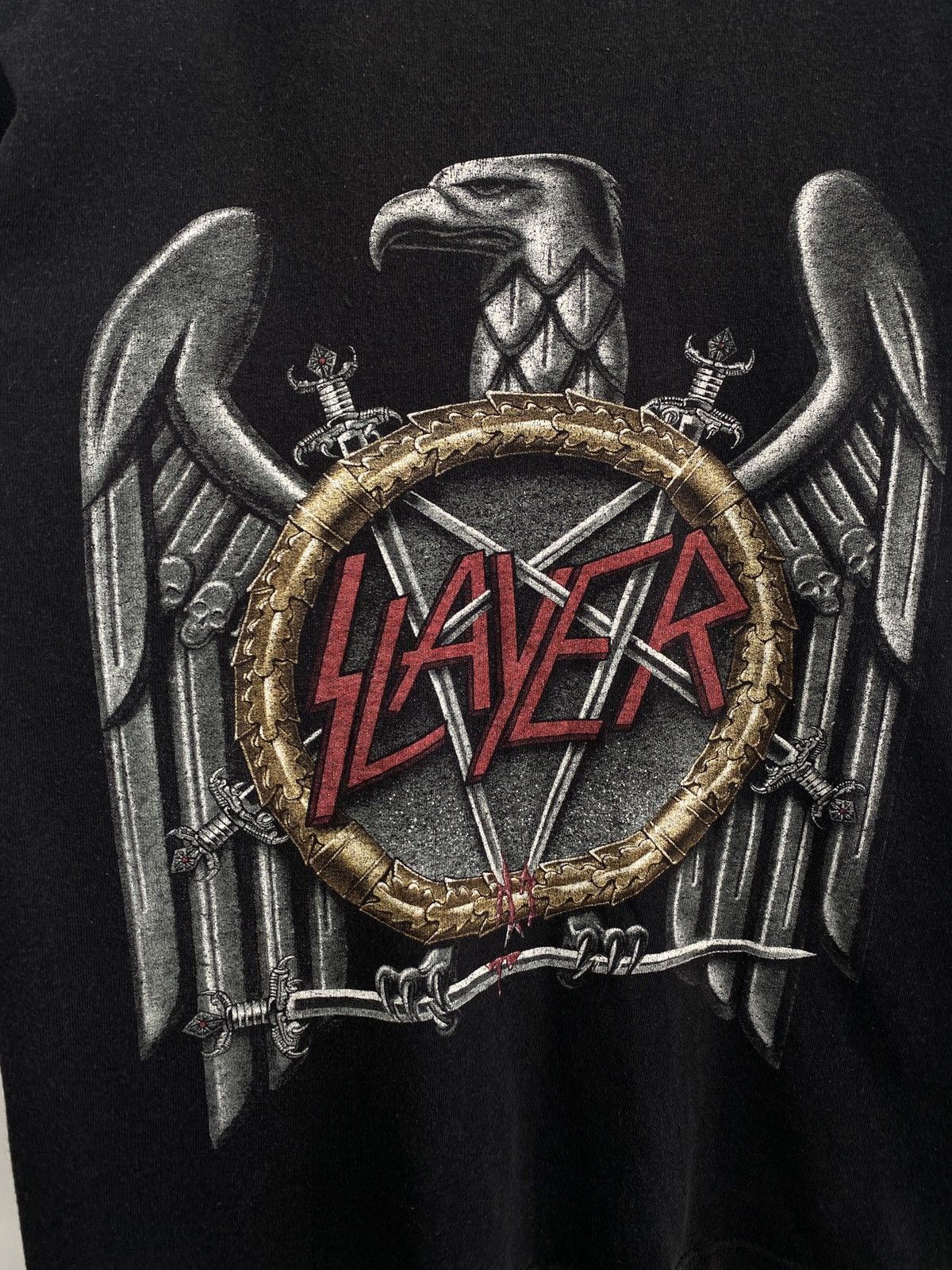 Slayer 🇺🇸 Vintage Y2K Slayer Rock Band T-Shirt Retro Rare Hype Size US S / EU 44-46 / 1 - 5 Thumbnail