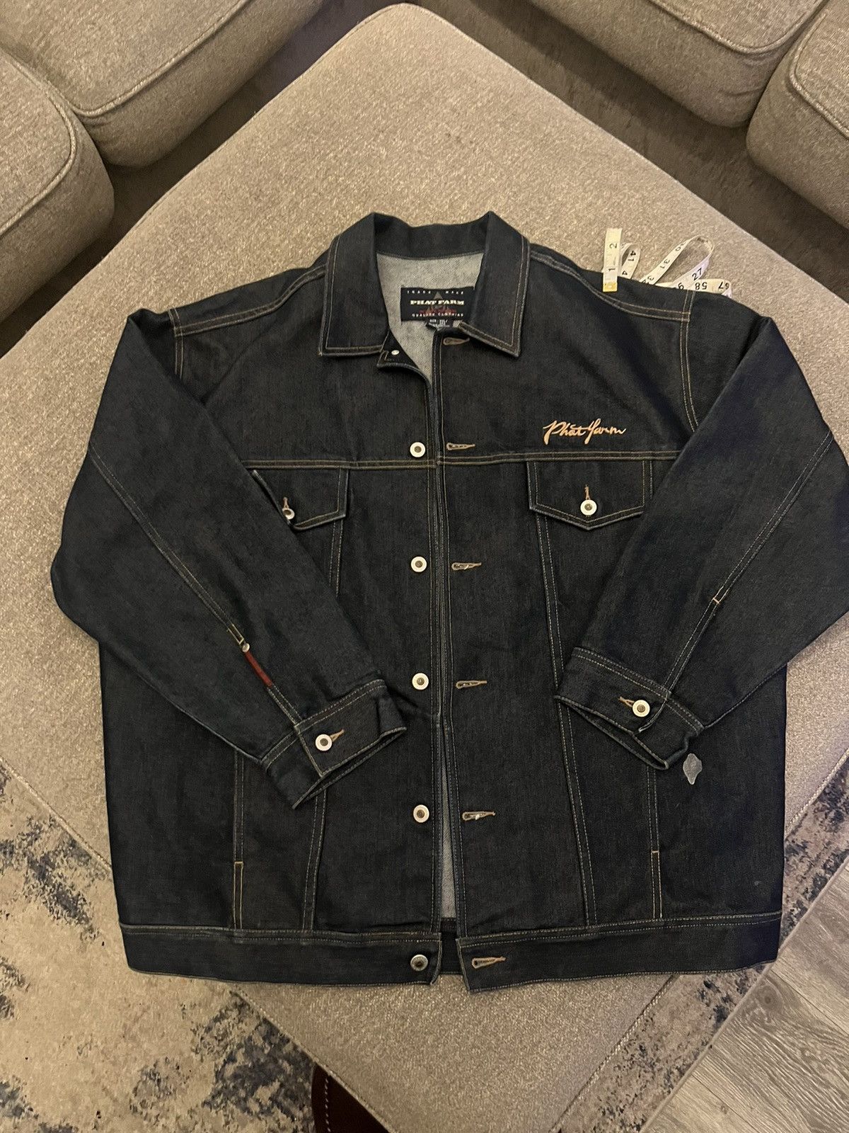 Phat Farm Vintage 90’s Phat Farm Blue Denim Jean Jacket Size US XXL / EU 58 / 5 - 1 Thumbnail