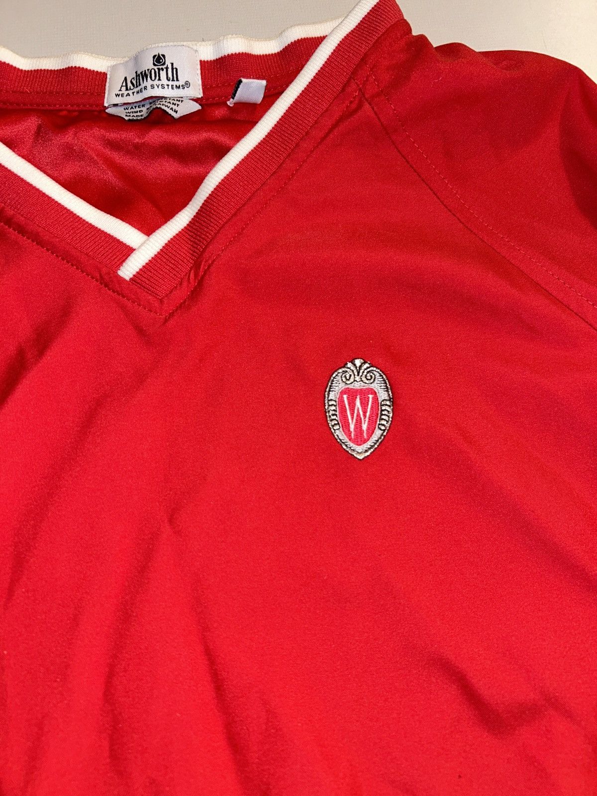 Ashworth University of Wisconsin windbreaker Pullover Size US M / EU 48-50 / 2 - 2 Thumbnail