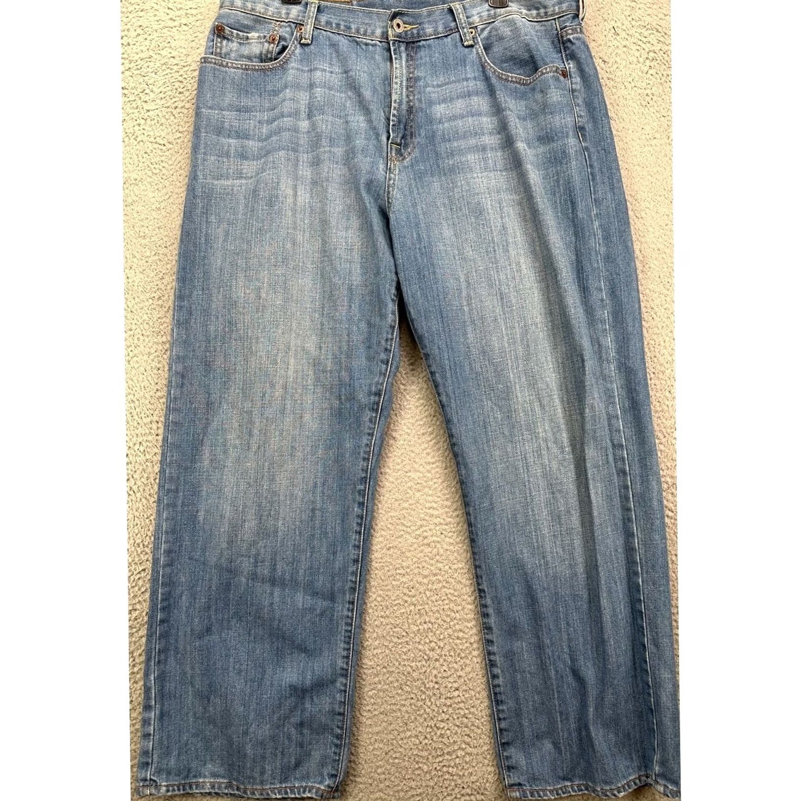 Lucky Brand Lucky Brand 165 Jeans Mens 38 Blue Distressed Straight Leg 5 Pocket Denim Pants Jeans Mens 38 Blue Distressed Straight Leg 5 Pocket Denim Pants Size US 38 / EU 54 - 2 Thumbnail