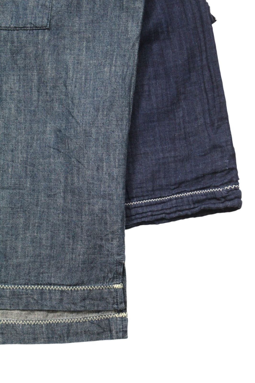 Hysteric Glamour 2000S HYSTERIC GLAMOUR DENIM LINEN INDIGO TACTICAL LONG SLE Size US XL / EU 56 / 4 - 5 Thumbnail