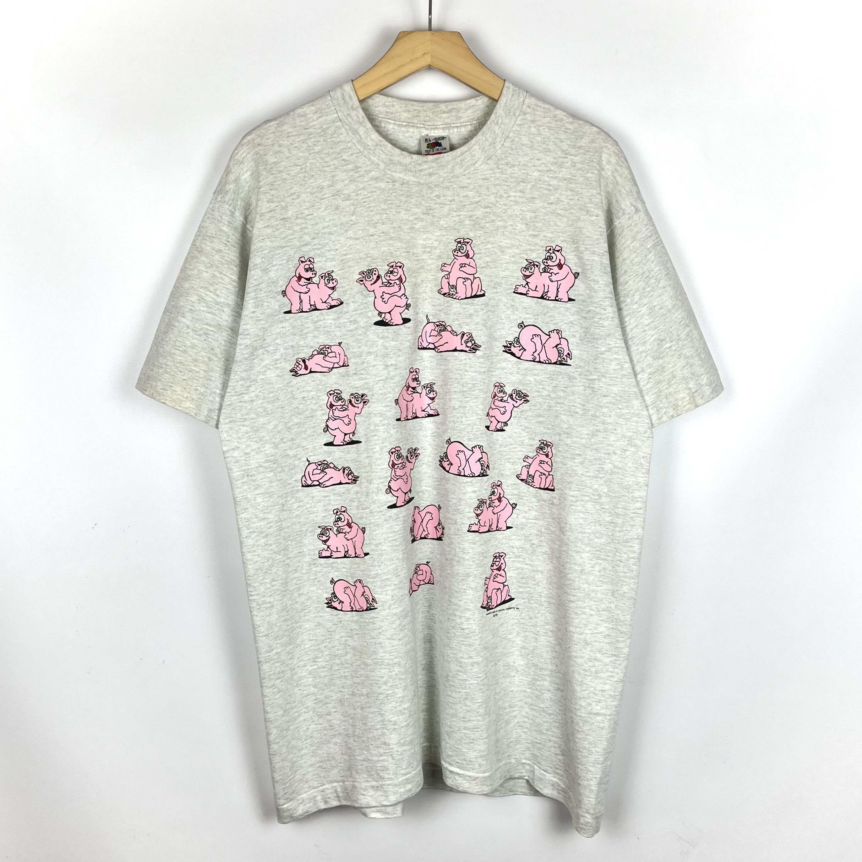 Vintage Vintage Pig Sex Vulgar Adult Humor T Shirt 1991 Size US XL / EU 56 / 4 - 1 Thumbnail