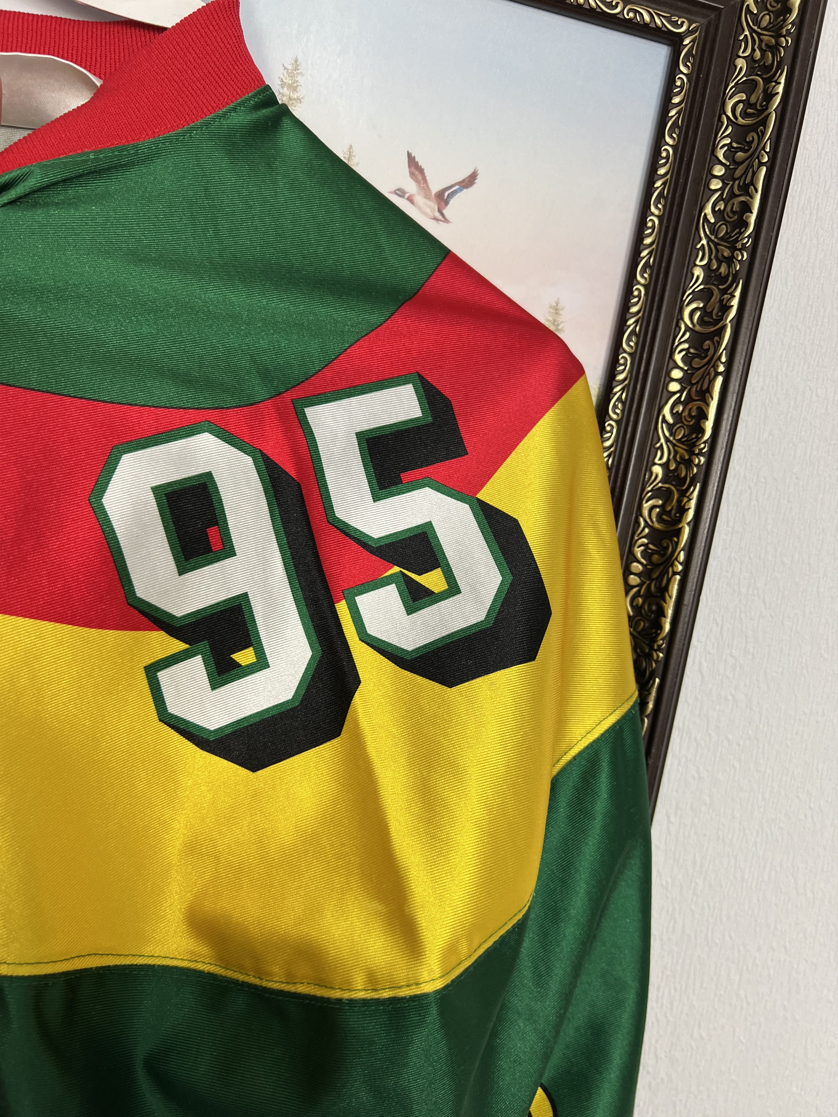 Reebok VIntage Barcelona Dragons NFL World League Jersey #95 Trikot Size US XL / EU 56 / 4 - 6 Thumbnail