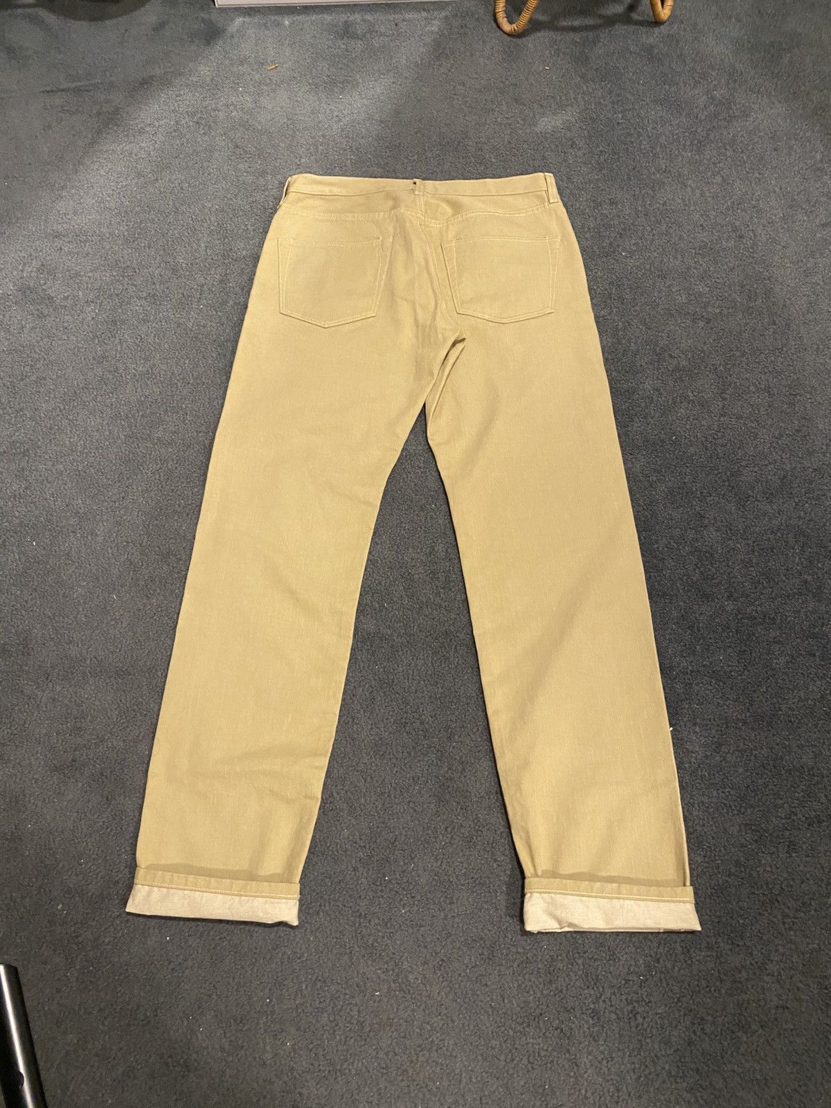 Simon Miller SIMON MILLER KHAKI SELVEDGE DENIM JEANS Size US 31 - 2 Thumbnail