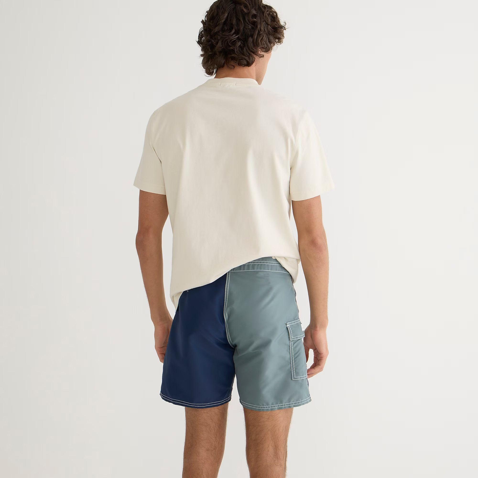 J.Crew Katin Dogger Swim Trunk Short 60s Style Flight Satin Nylon Size US 32 / EU 48 - 4 Thumbnail