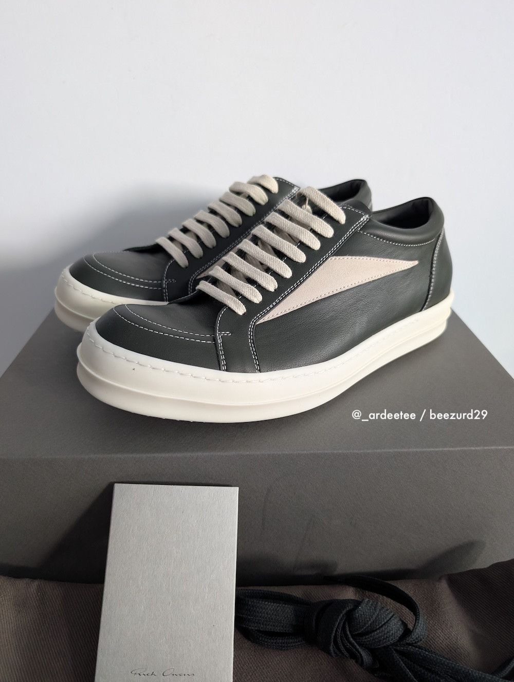 Rick Owens *NEW* NUBUCK LEATHER VINTAGE SNEAKERS VANS 41 Size US 8 / EU 41 - 3 Thumbnail