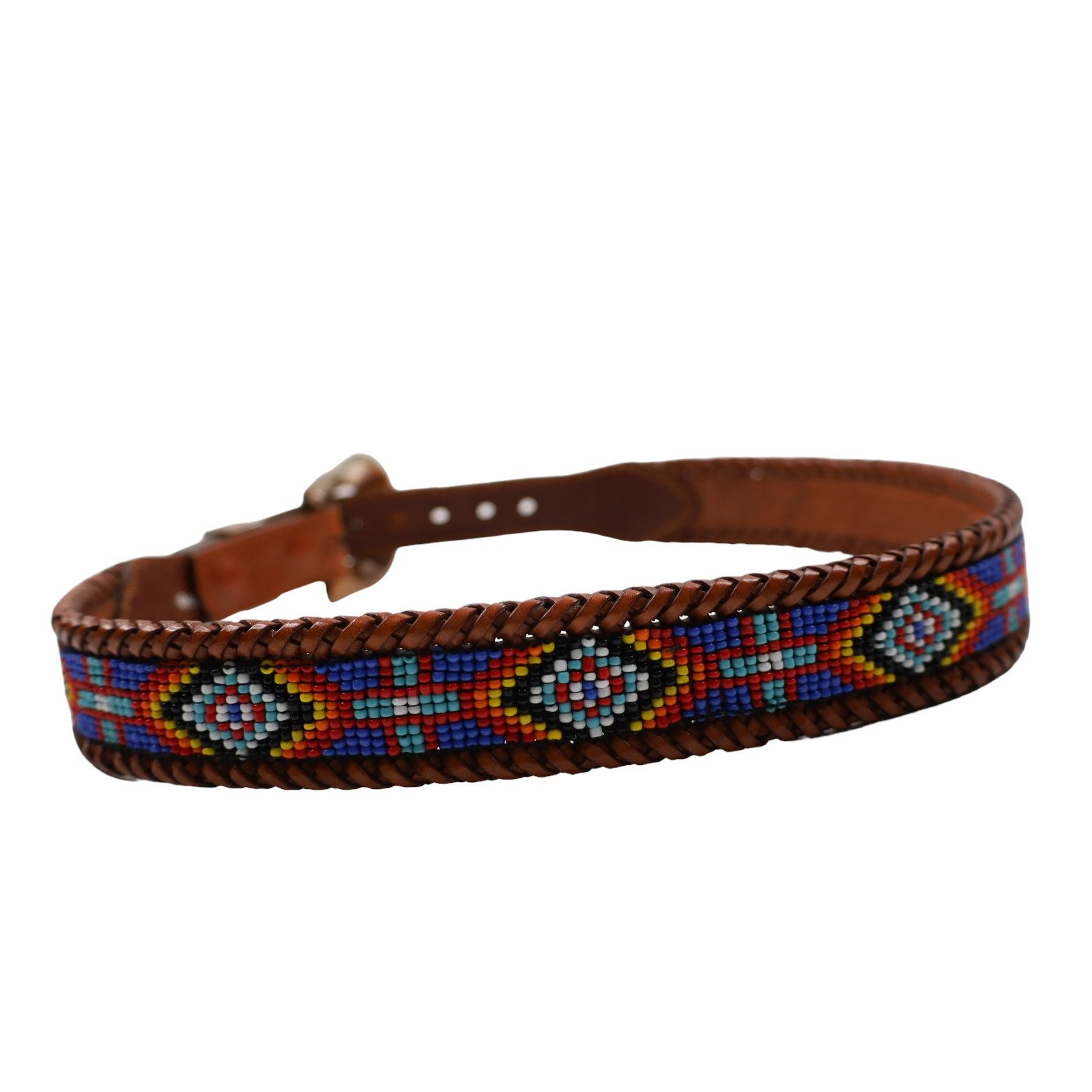 Eddie Bauer × Vintage Vintage 1991 Eddie Bauer Native Art Beaded Belt Size ONE SIZE - 3 Thumbnail