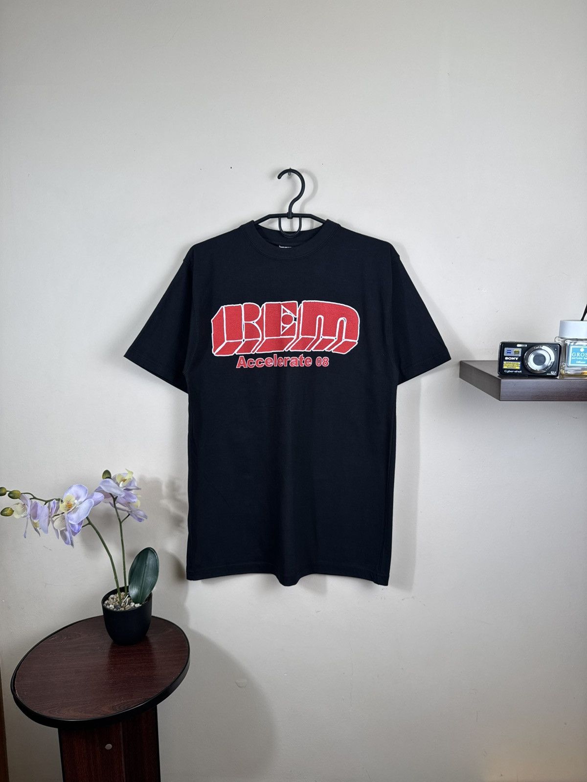 Vintage Vintage REM Band 2008 Accelerate T shirt Black Sz S Size US S / EU 44-46 / 1 - 10 Thumbnail