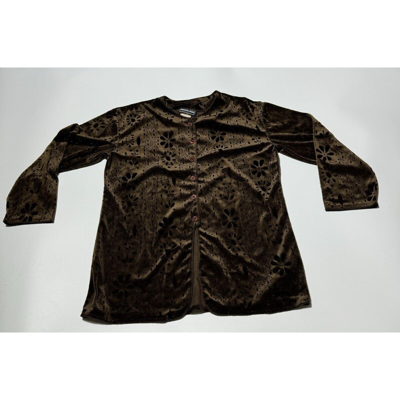 Other Vtg 90s Does 70s Tunic M Velour Whimsigoth Dark Fairy Boho Size M / US 6-8 / IT 42-44 - 1 Thumbnail