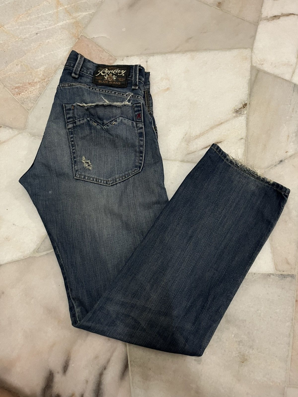 Replay REPLAY JEANS DISTRESSED Size US 33 - 23 Thumbnail