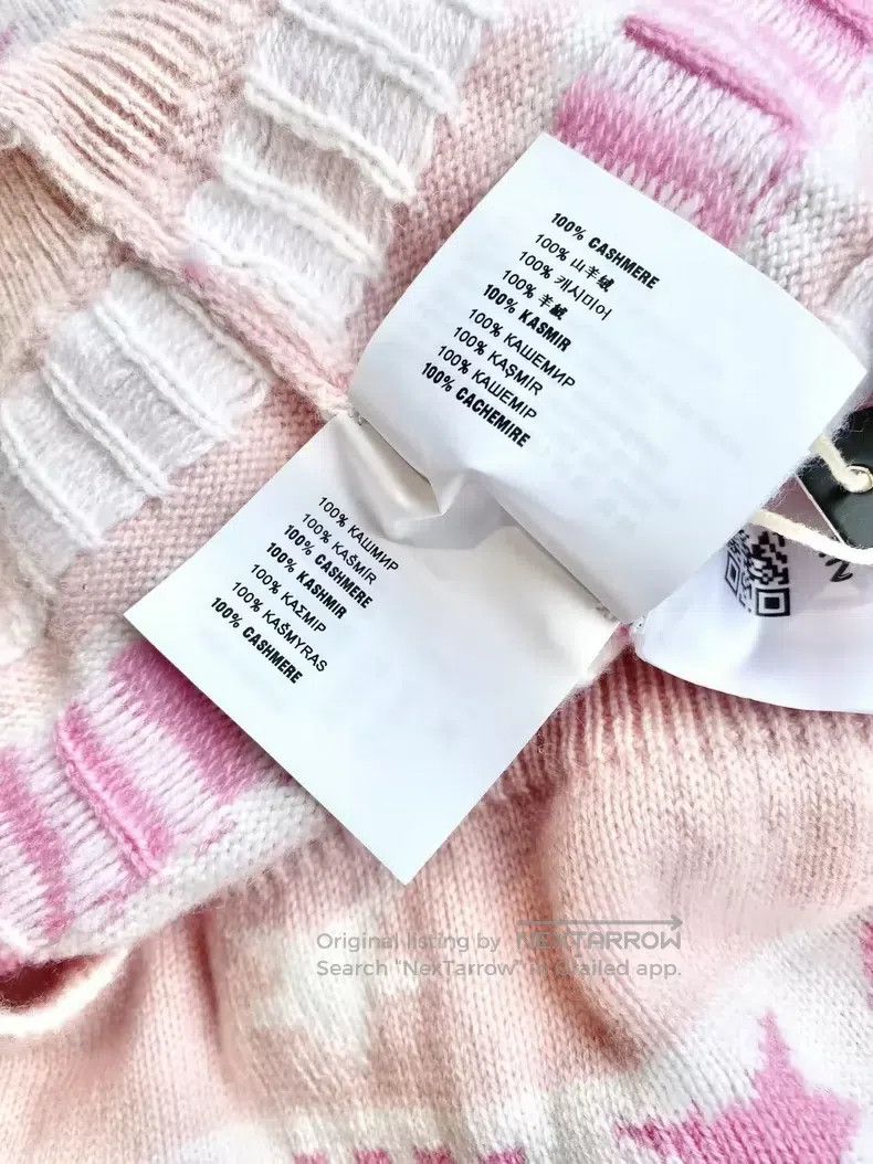 Miu Miu Miu Miu 38 Cashmere pink striped letter logo knitted sweate Size M / US 6-8 / IT 42-44 - 5 Thumbnail