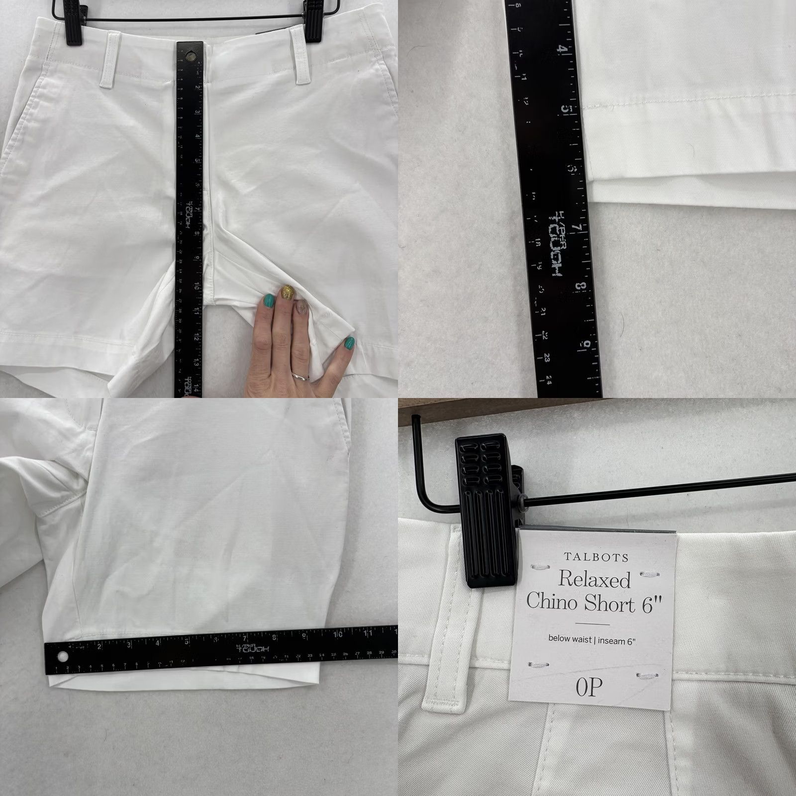 Talbots Talbots Chino Short 6" Shorts Womens 0P White Twill Supersoft NWT Relaxed Petites Cotton Spandex Summer Casual Womens Size 25" / US 0 / IT 36 - 8 Thumbnail