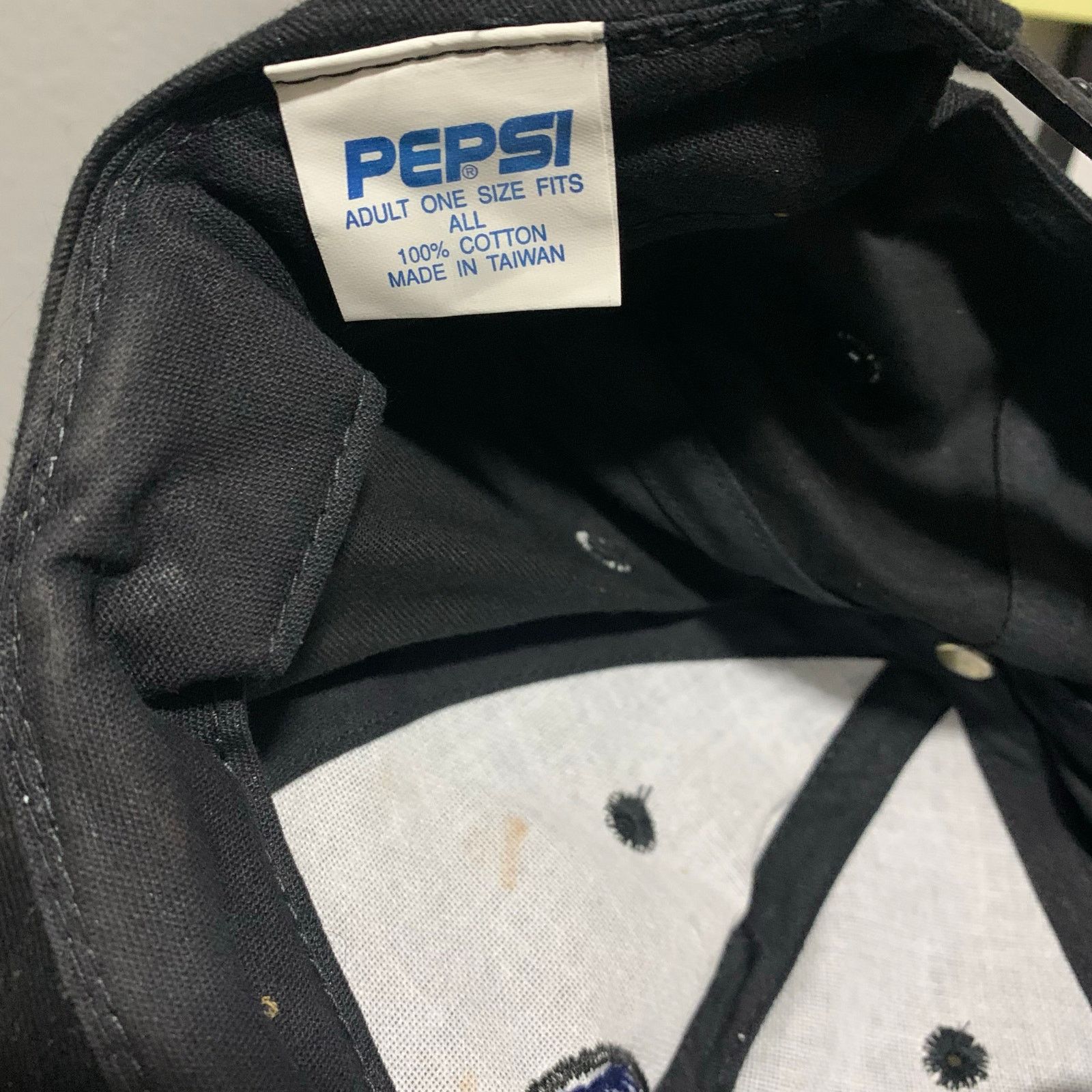 Pepsi PEPSI Vintage Y2K Logo Fuzzy Patch SnapBack Baseball Hat Size ONE SIZE - 6 Thumbnail