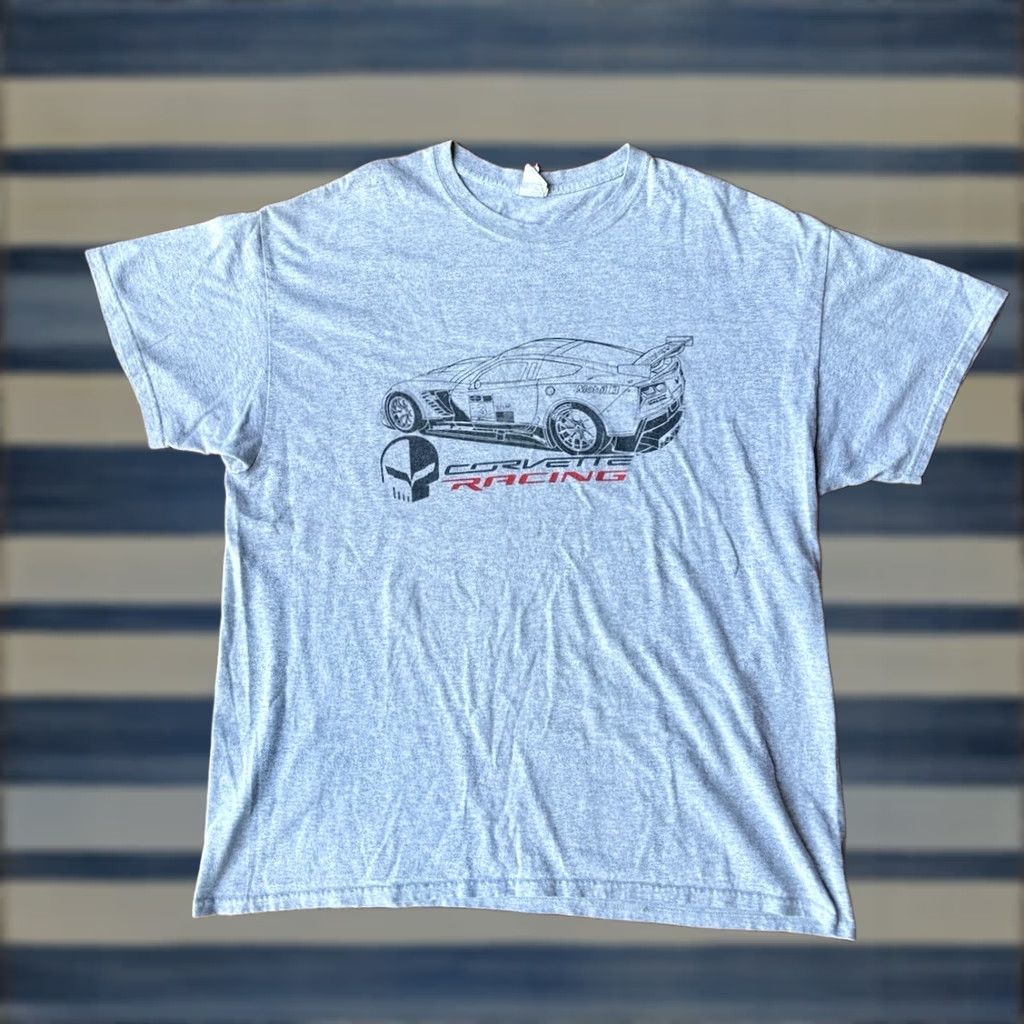 Gildan Y2K Corvette C7 Racing Graphic T-Shirt Men’s XL Chevrolet Cars Vintage T-Shirt Size US XL / EU 56 / 4 - 1 Thumbnail