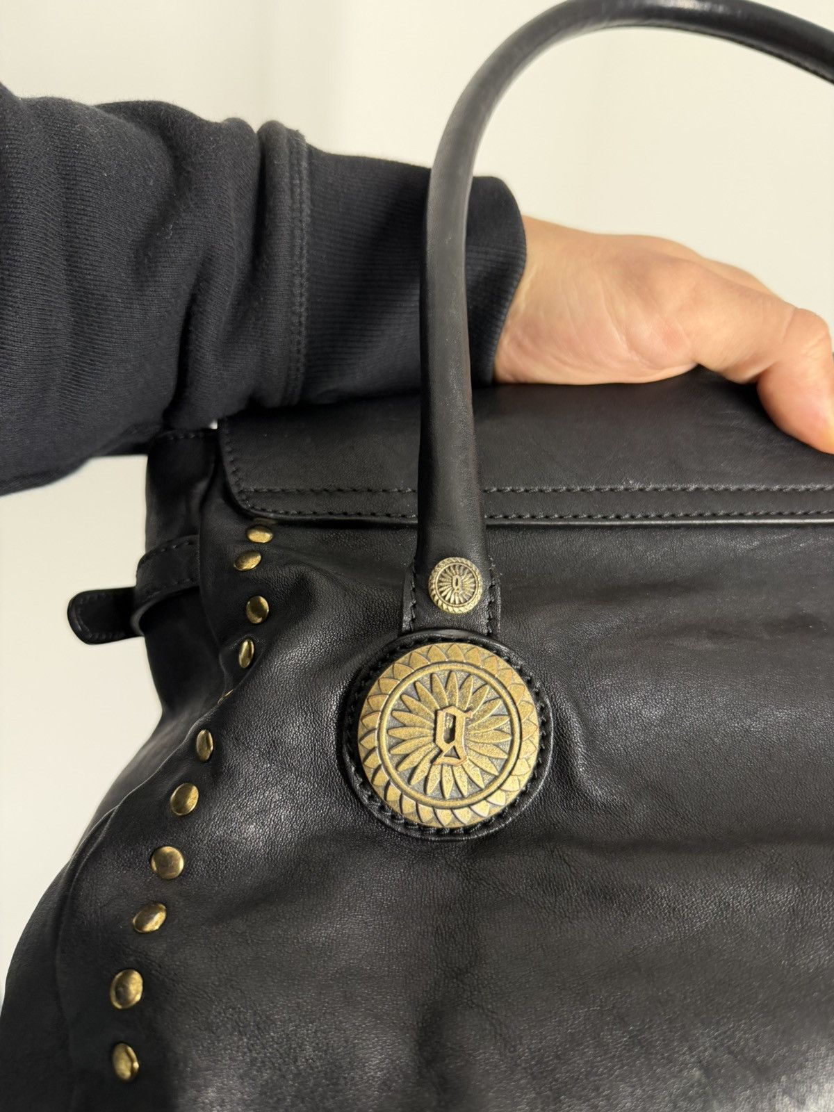 John Galliano Vintage 00s John Galliano Pony Hair Leather Handbag Size ONE SIZE - 6 Thumbnail