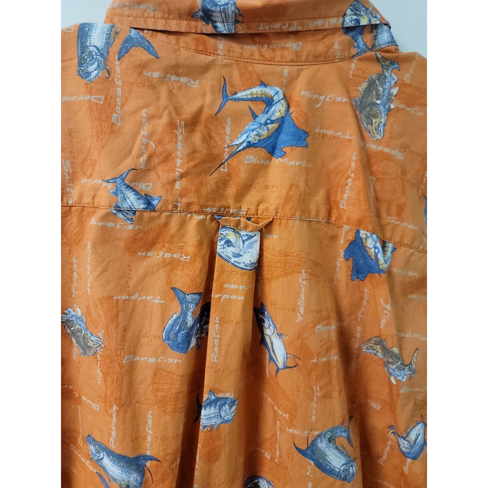 Columbia Columbia Mens XL Button Down Shirt Short Sleeve Ocean Print Size US XL / EU 56 / 4 - 9 Thumbnail