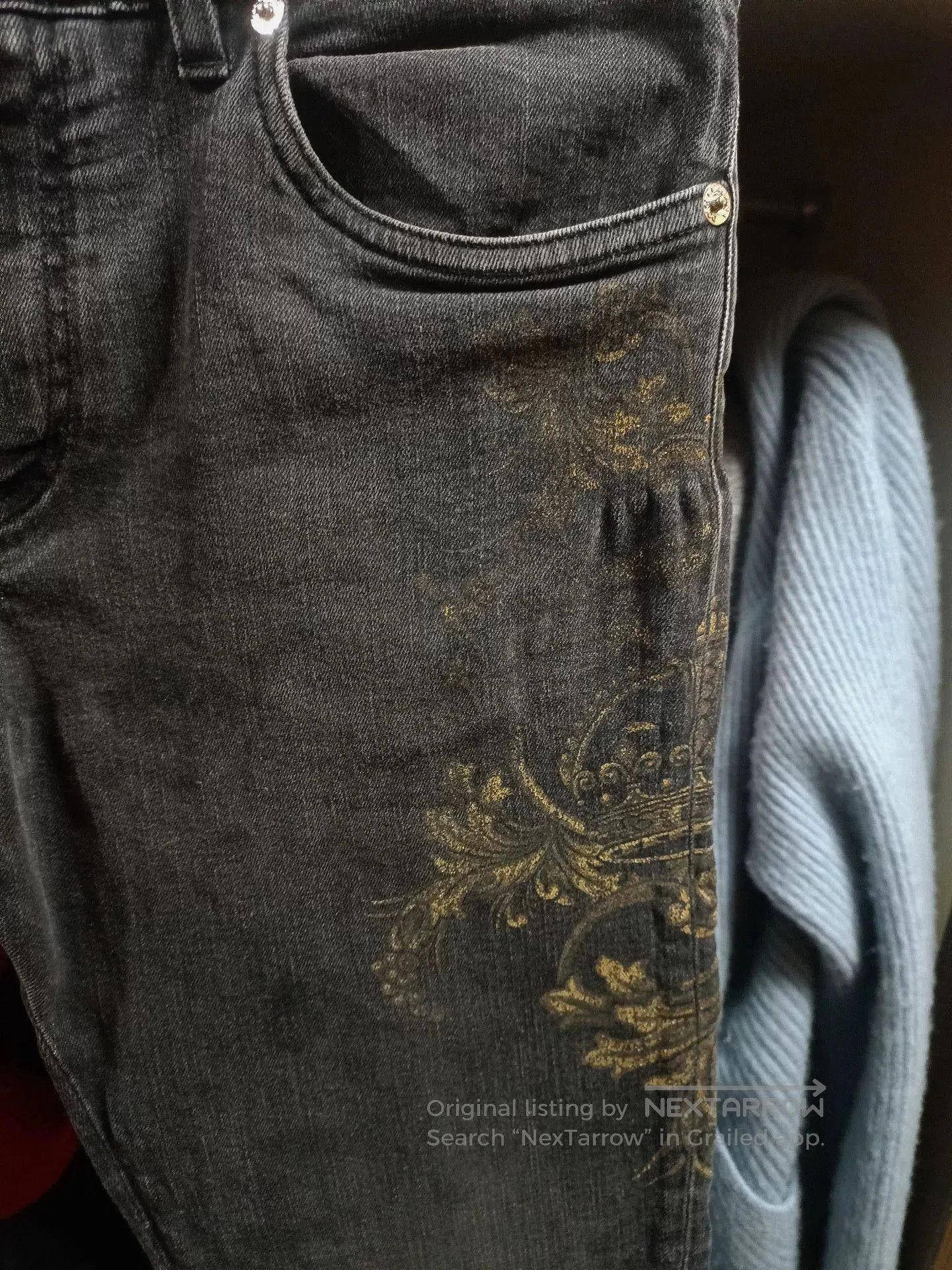 Dolce & Gabbana Baroque Print Jeans.